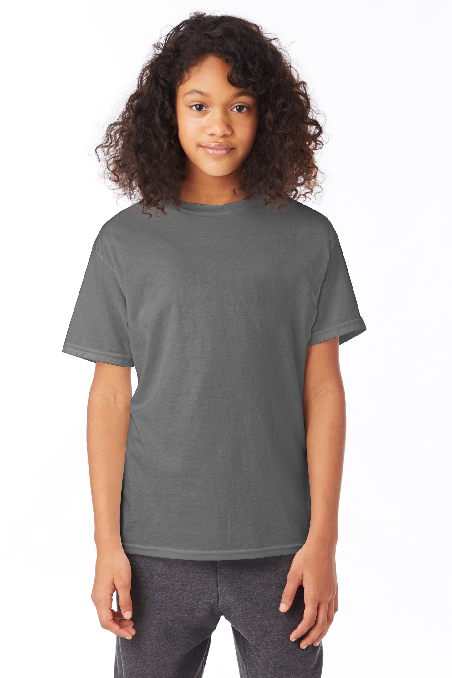 Youth 50/50 Ecosmart® Short Sleeve Tee - Smoke Gray