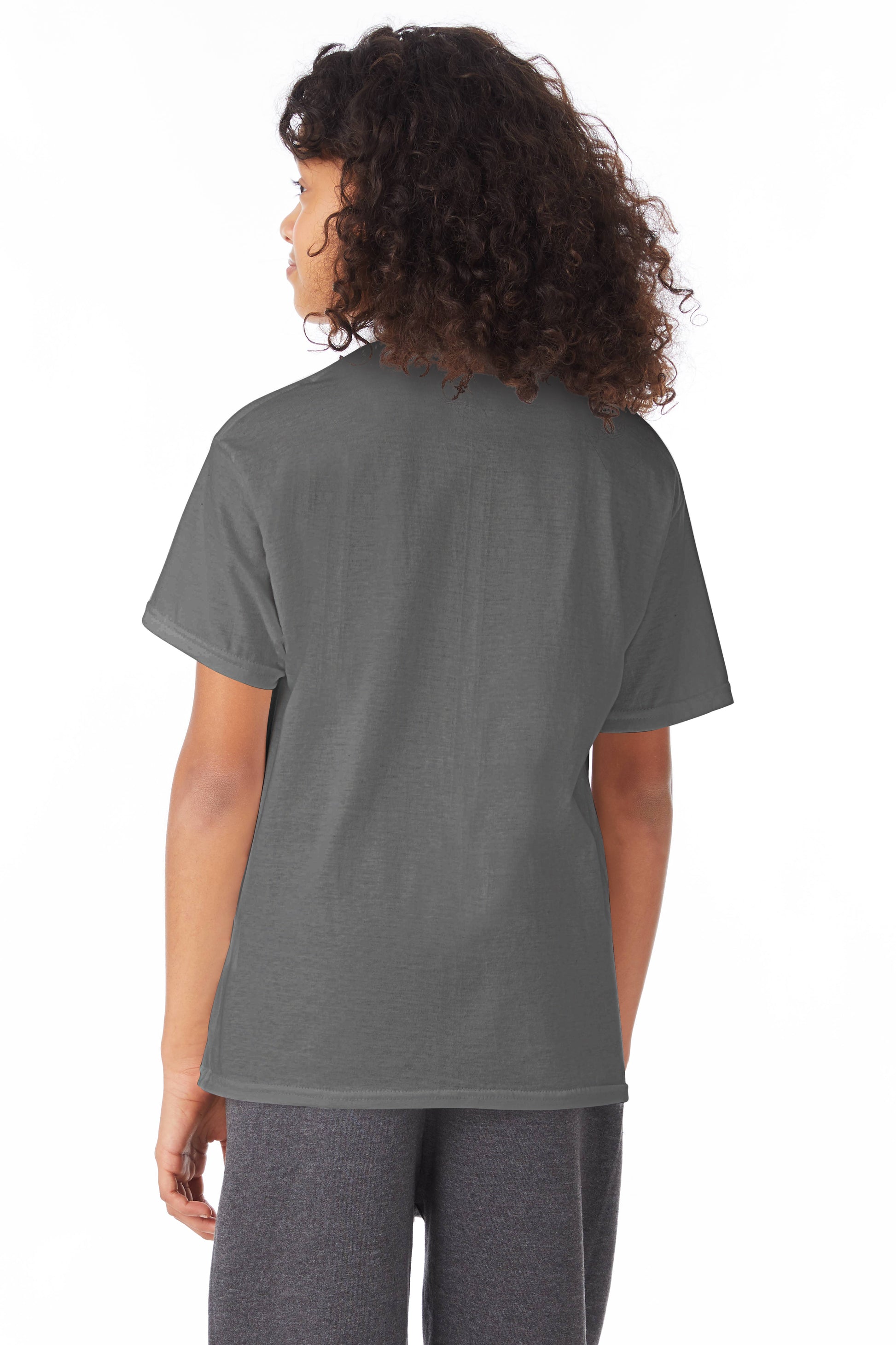 Youth 50/50 Ecosmart® Short Sleeve Tee - Smoke Gray