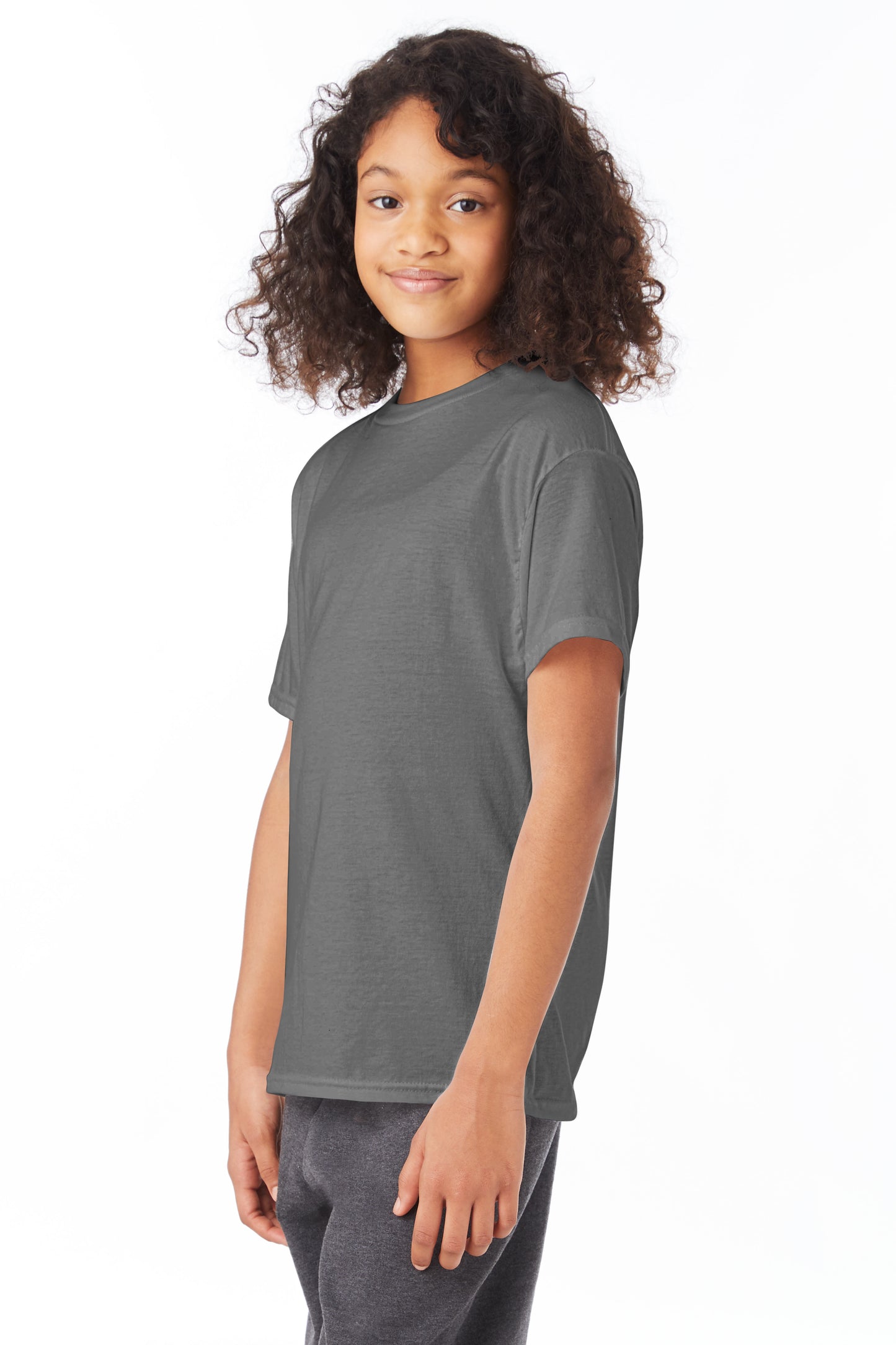 Youth 50/50 Ecosmart® Short Sleeve Tee - Smoke Gray