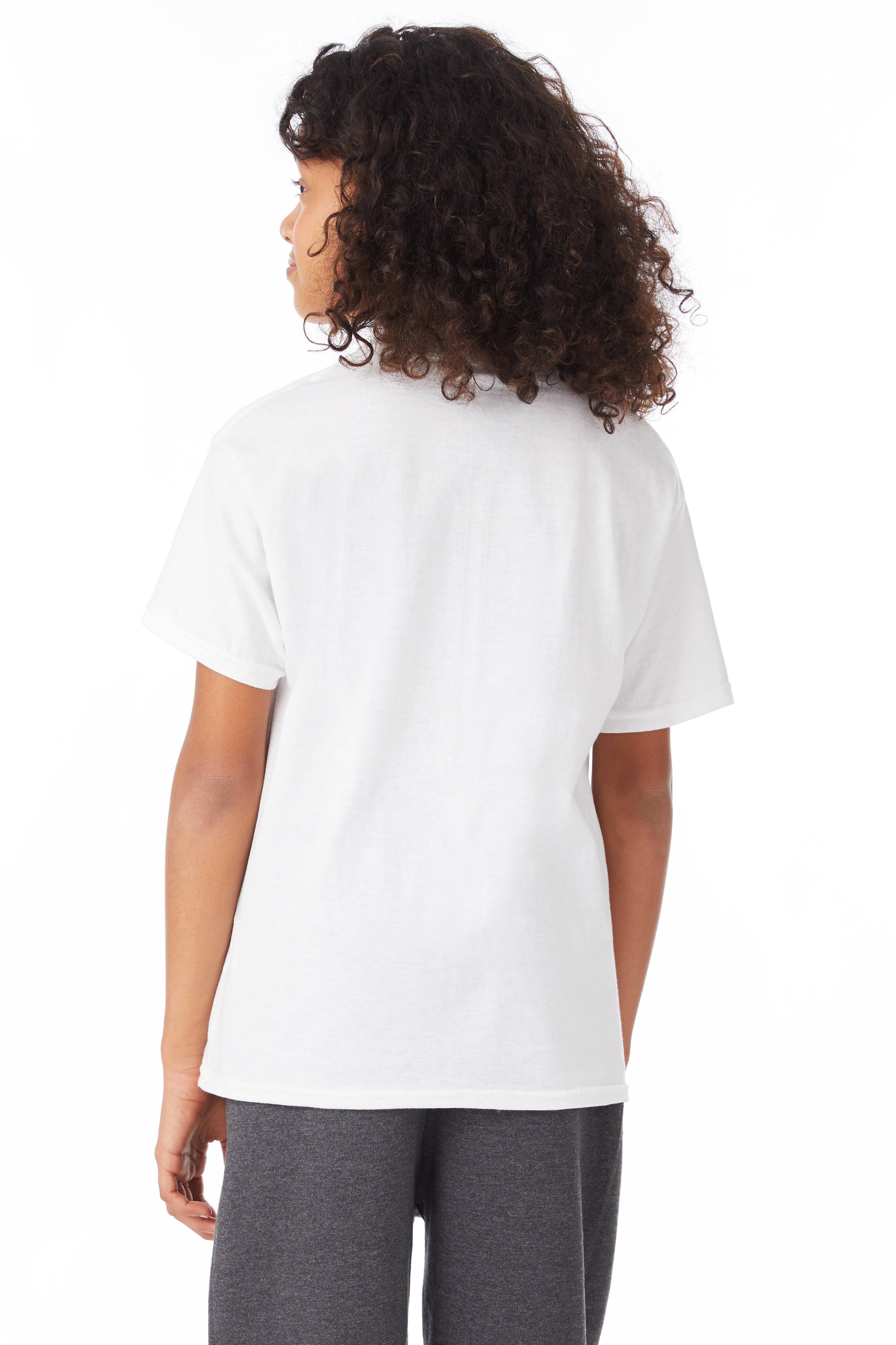 Youth 50/50 Ecosmart® Short Sleeve Tee - White