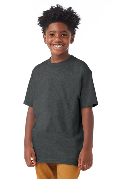 Youth Beefy-T® Short Sleeve Tee - Charcoal Heather