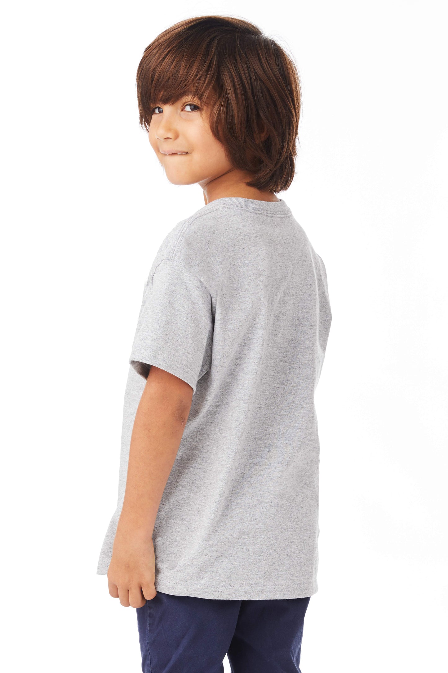 Youth Authentic Short Sleeve Tee - Light Steel