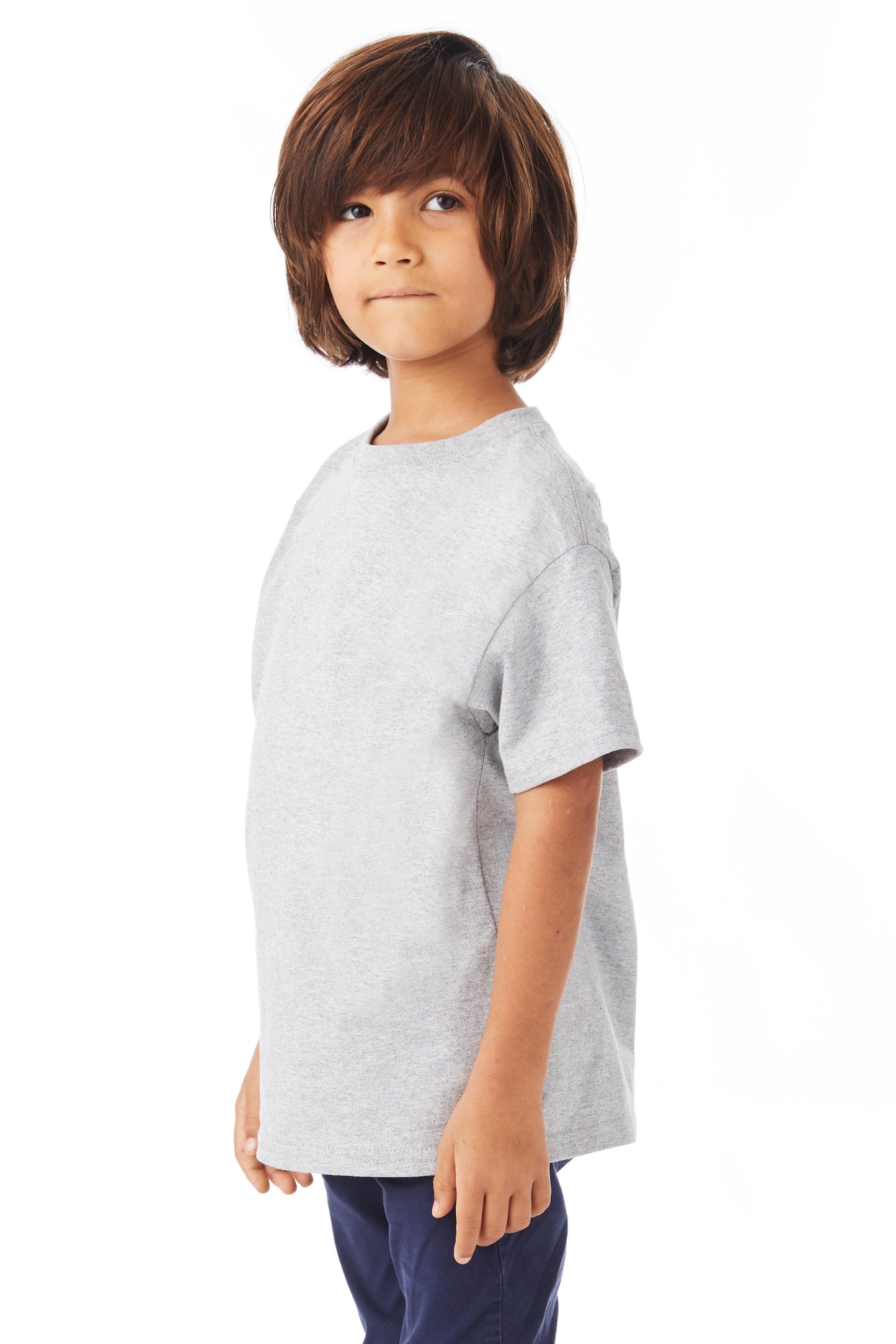 Youth Authentic Short Sleeve Tee - Light Steel