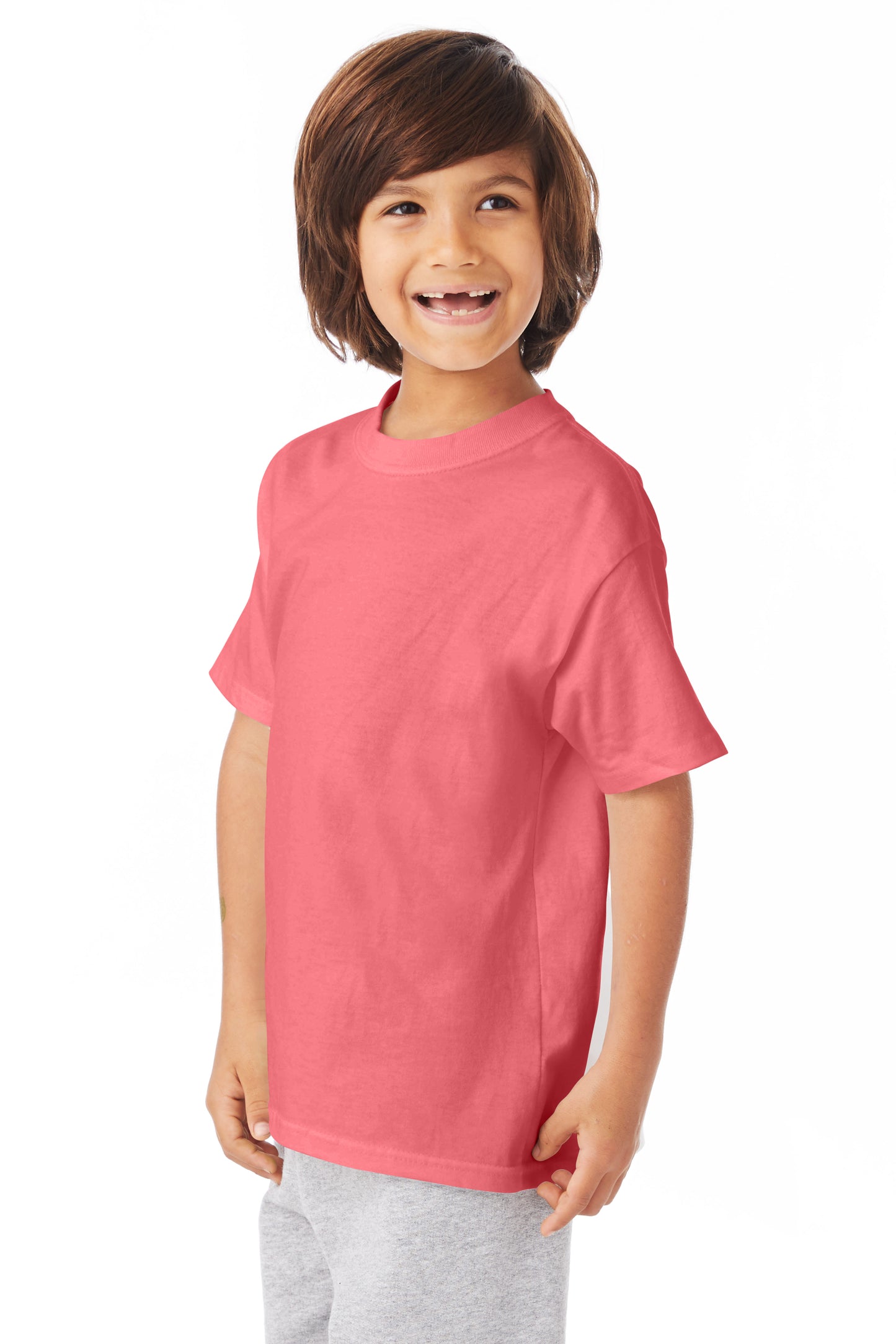 Youth Authentic Short Sleeve Tee - Charisma Coral