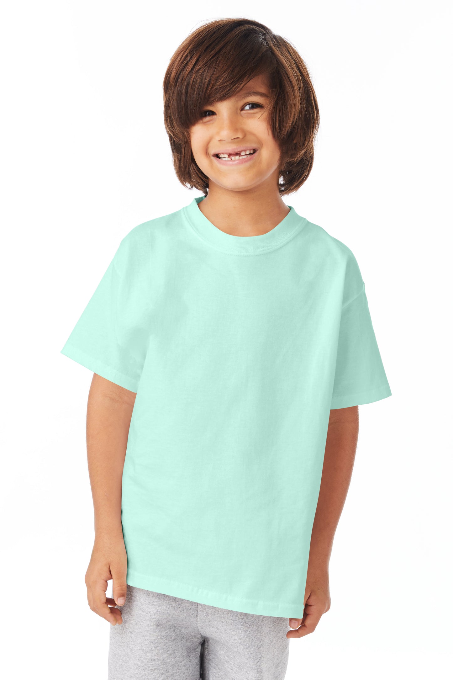 Youth Authentic Short Sleeve Tee - Clean Mint
