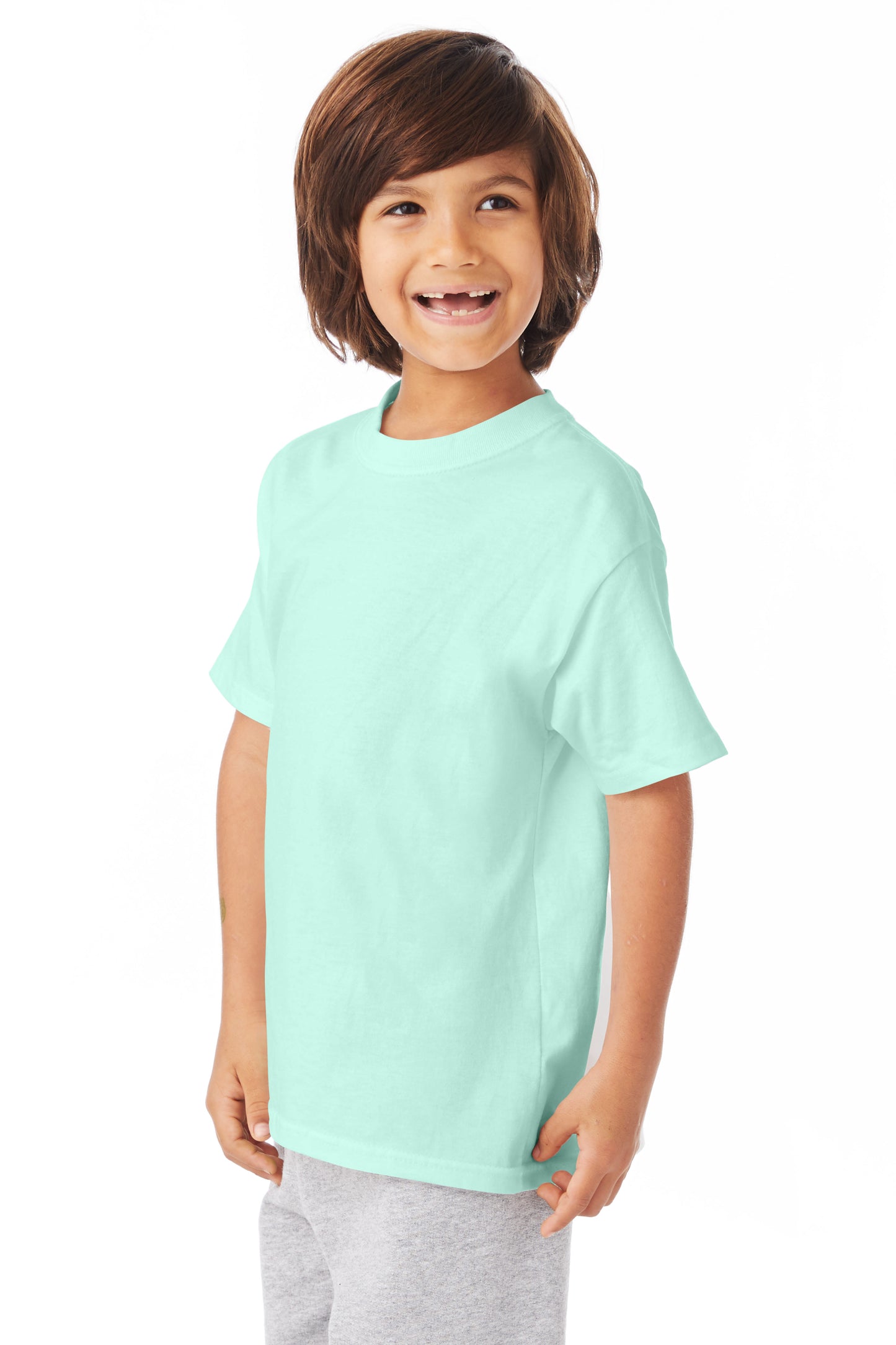 Youth Authentic Short Sleeve Tee - Clean Mint