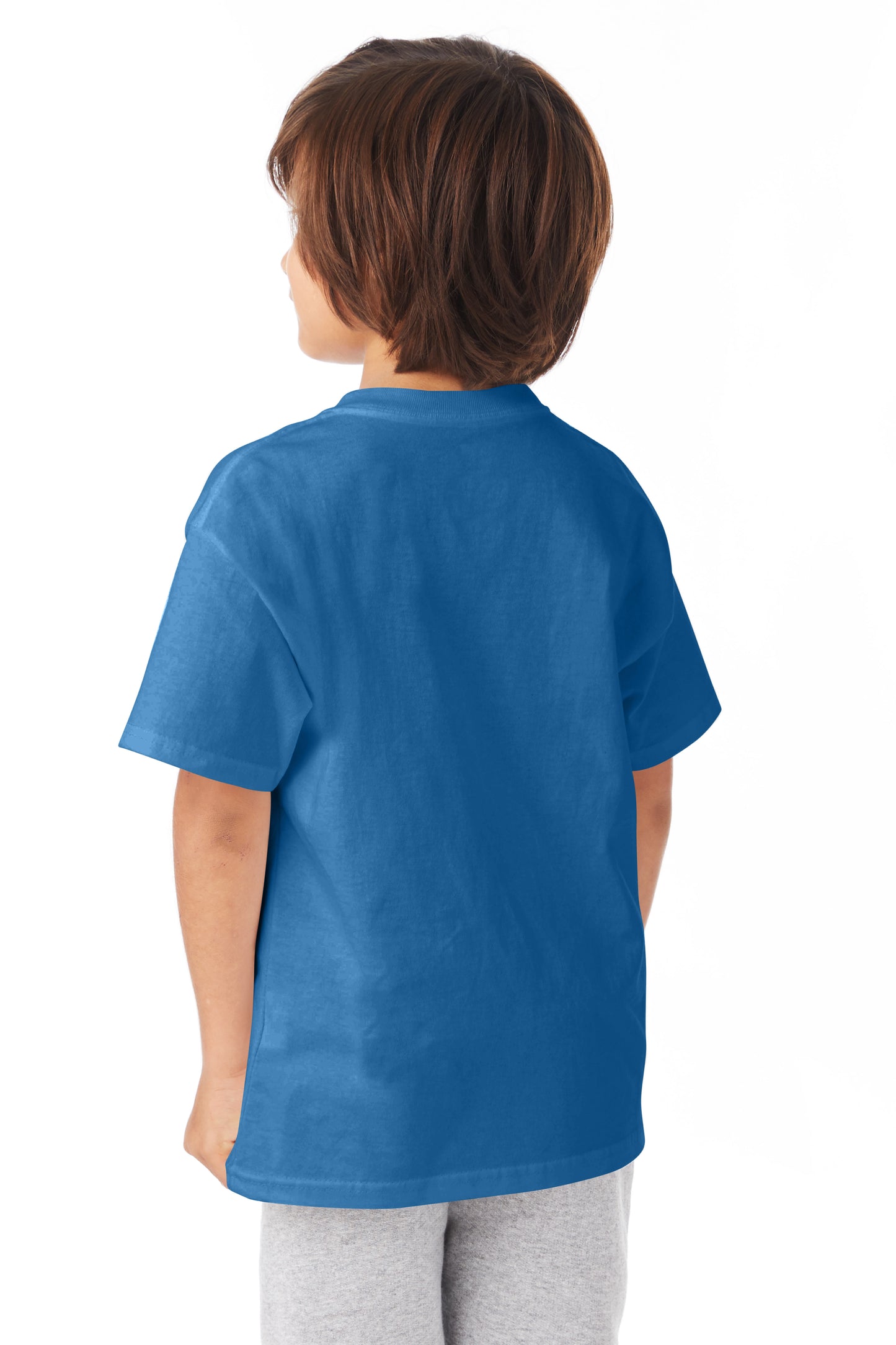 Youth Authentic Short Sleeve Tee - Denim Blue