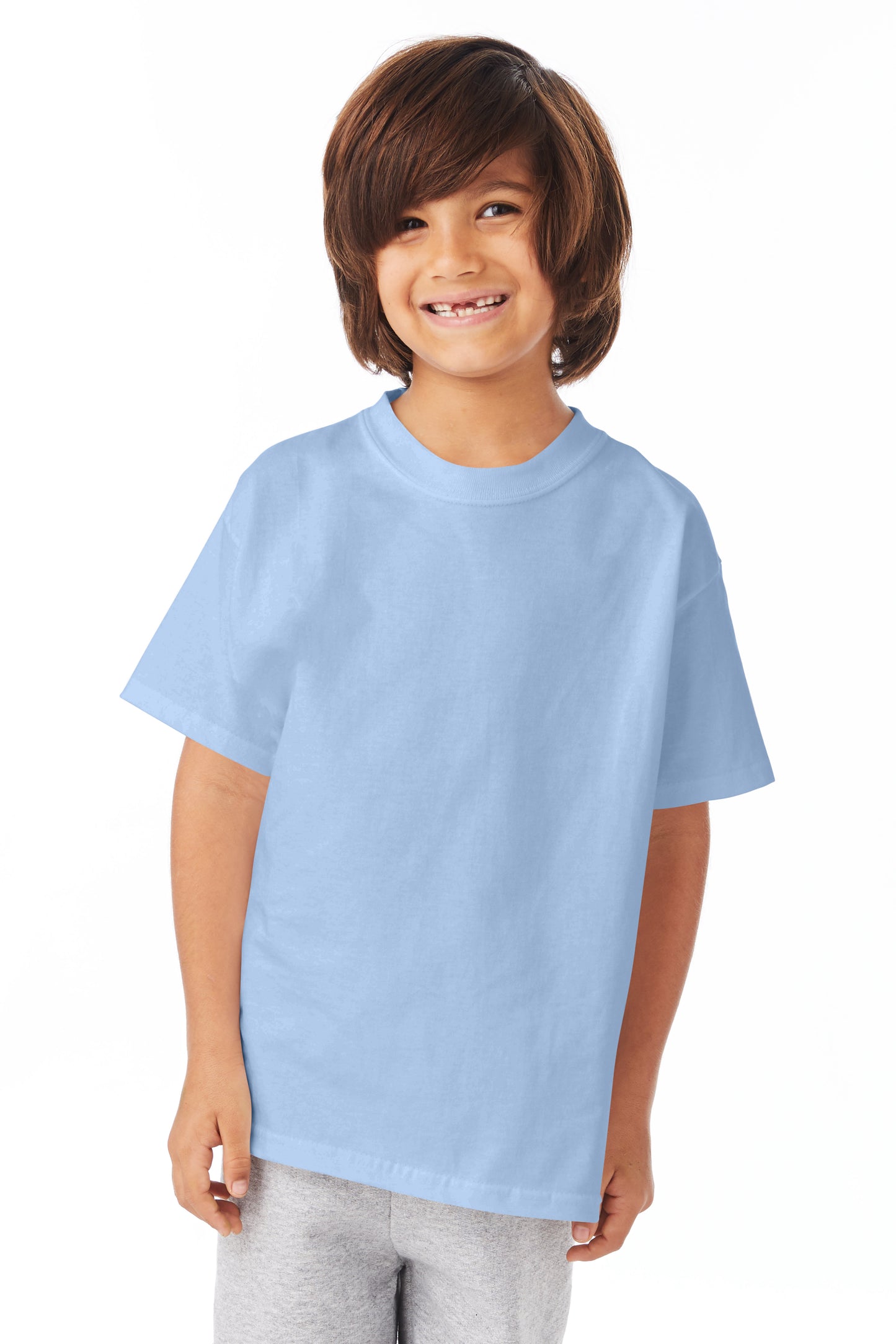Youth Authentic Short Sleeve Tee - Light Blue
