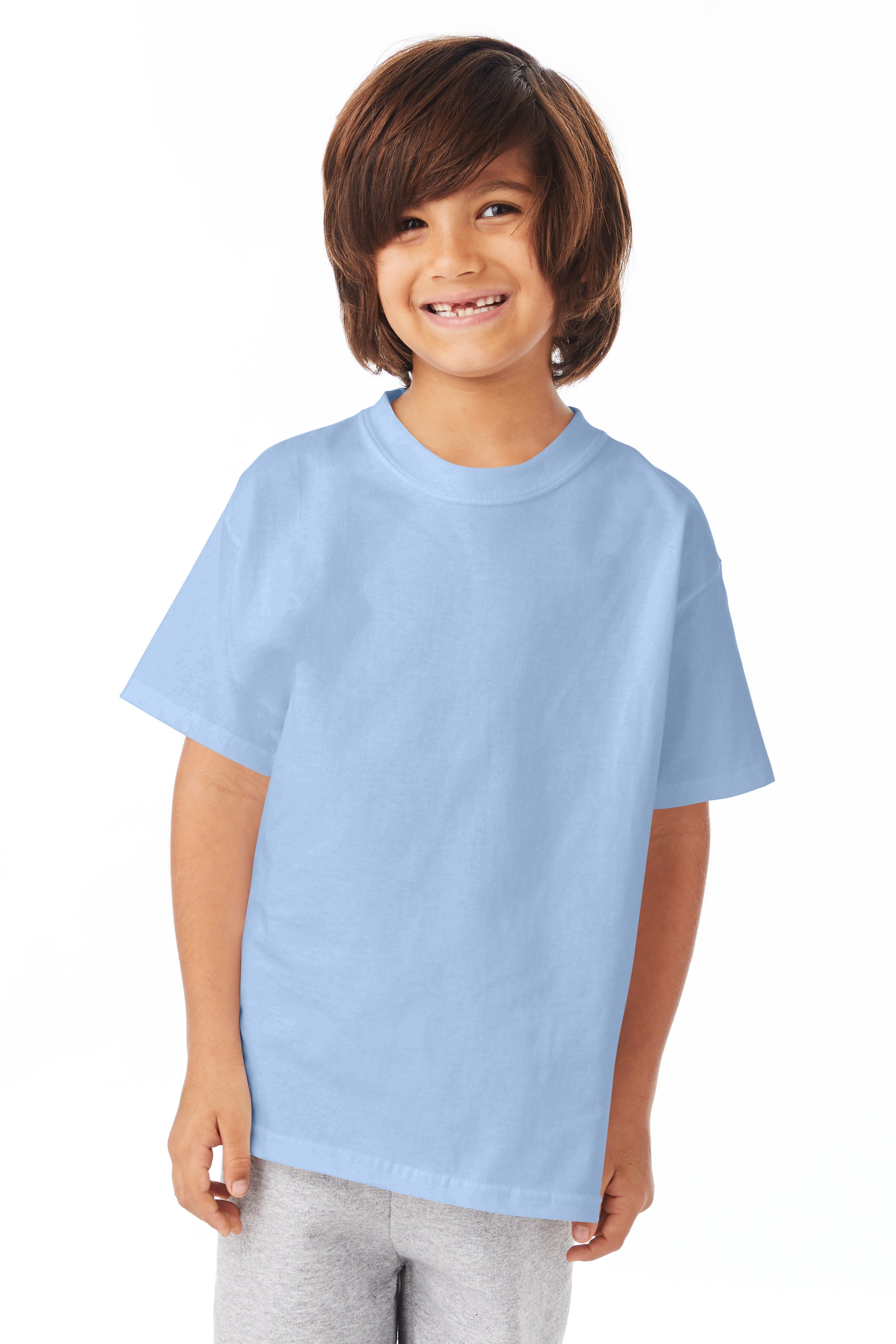 Youth Authentic Short Sleeve Tee - Light Blue