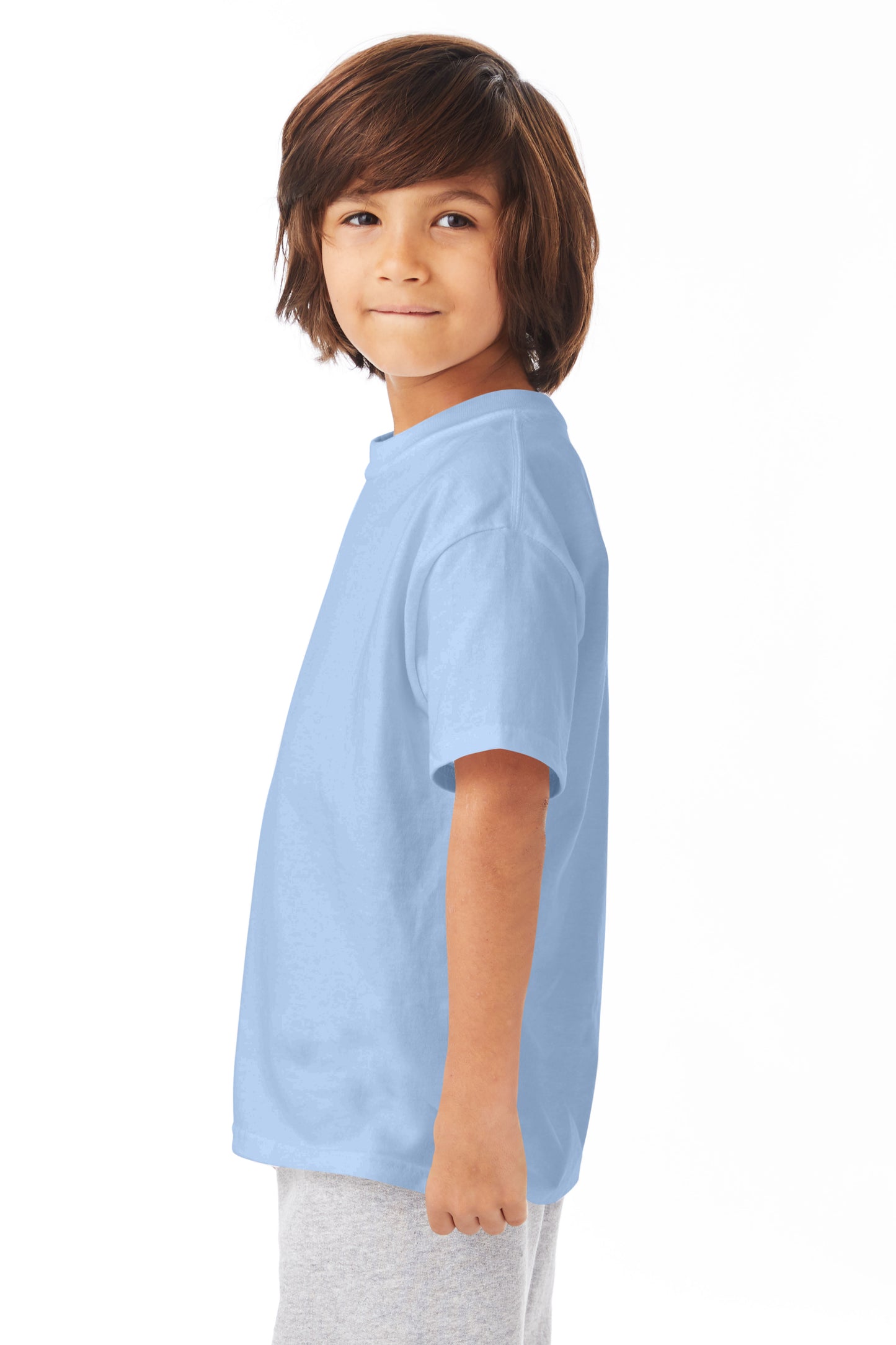 Youth Authentic Short Sleeve Tee - Light Blue