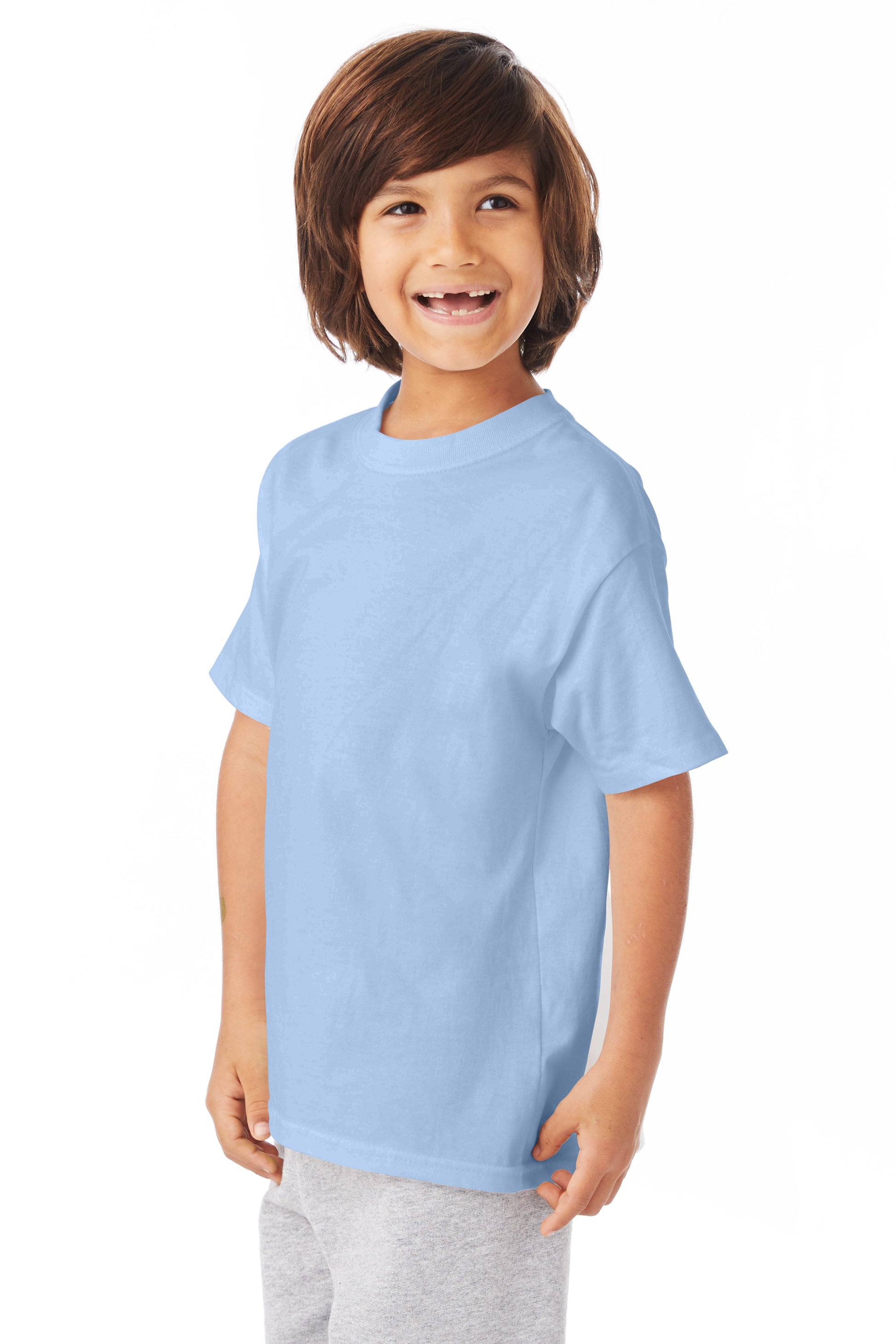 Youth Authentic Short Sleeve Tee - Light Blue