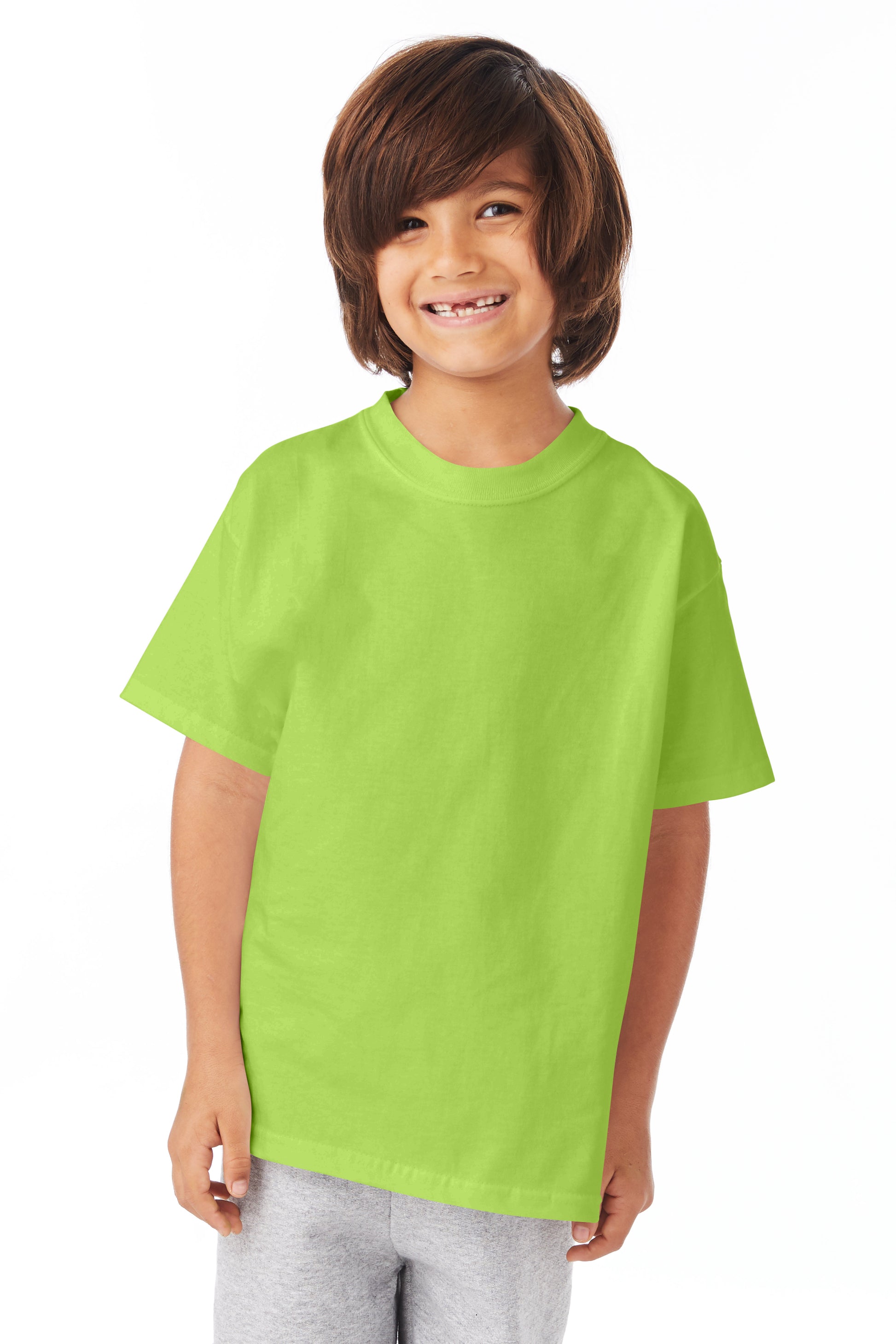 Youth Authentic Short Sleeve Tee - Lime
