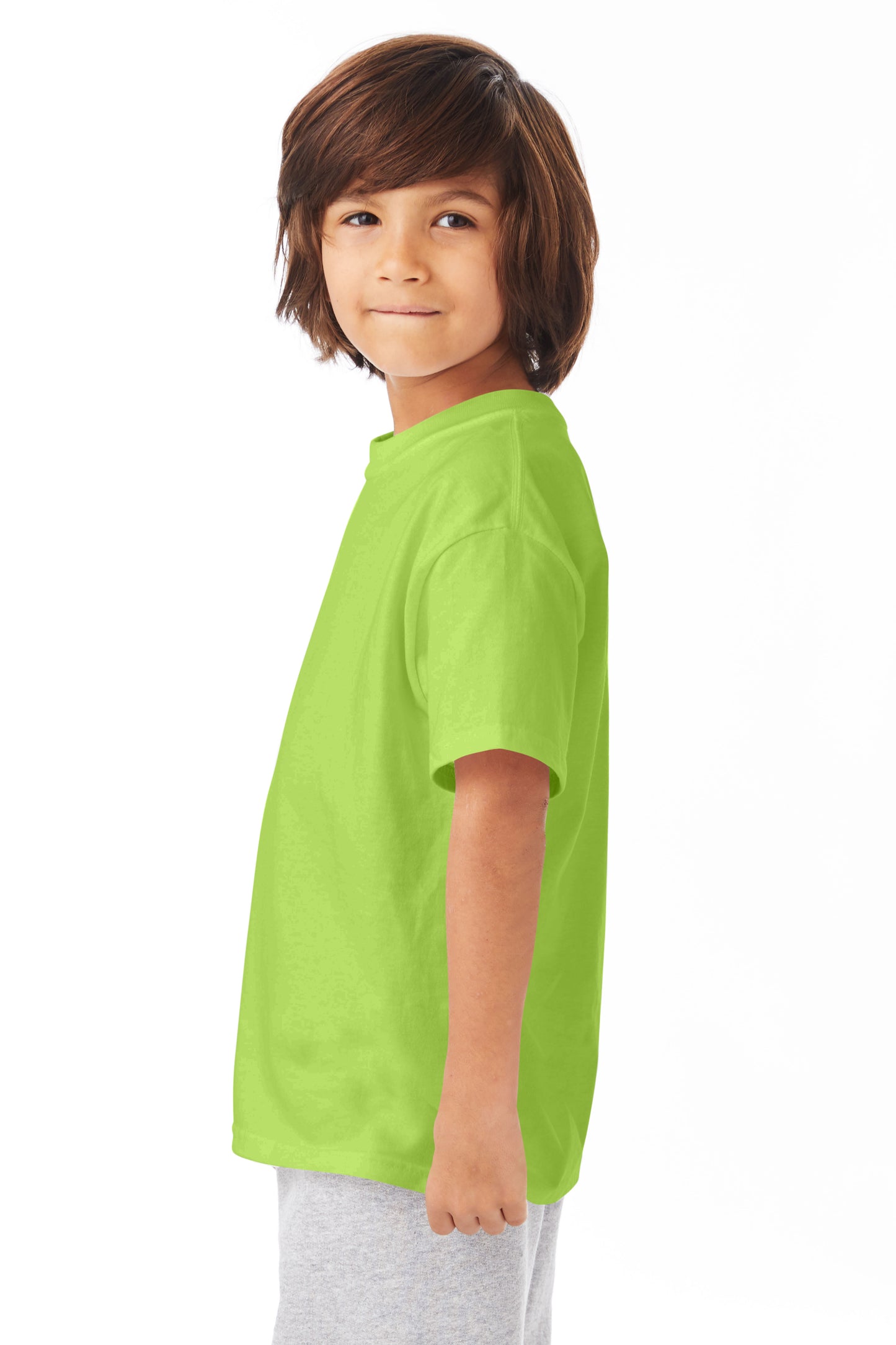 Youth Authentic Short Sleeve Tee - Lime