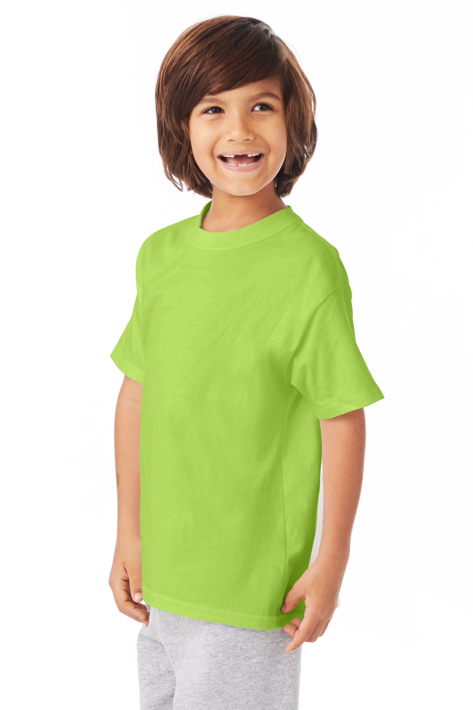 Youth Authentic Short Sleeve Tee - Lime