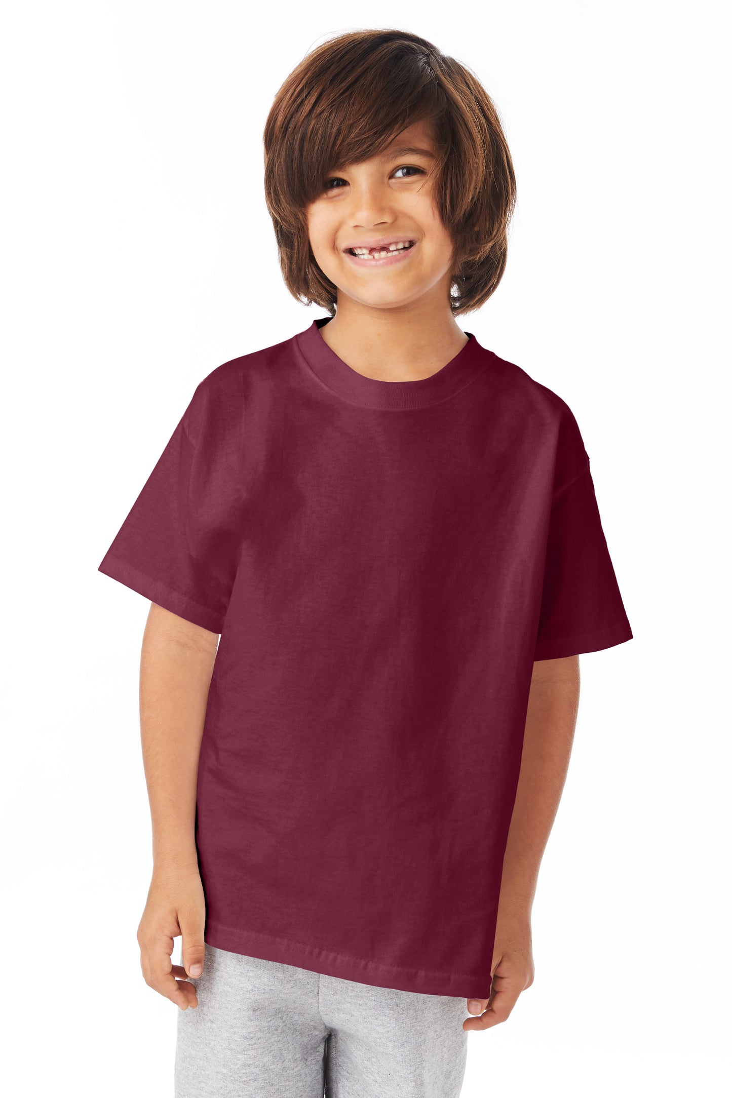 Youth Authentic Short Sleeve Tee - Maroon