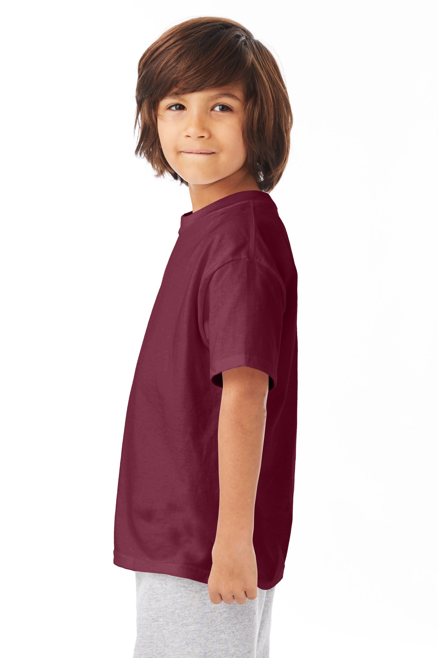 Youth Authentic Short Sleeve Tee - Maroon
