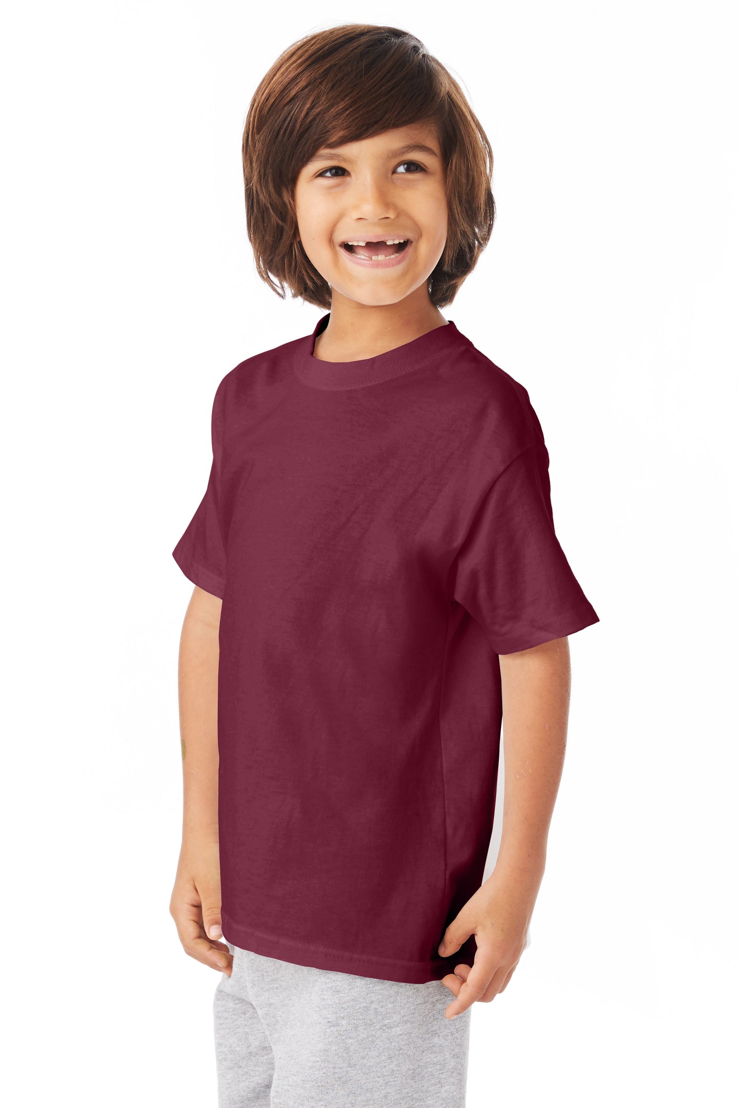 Youth Authentic Short Sleeve Tee - Maroon