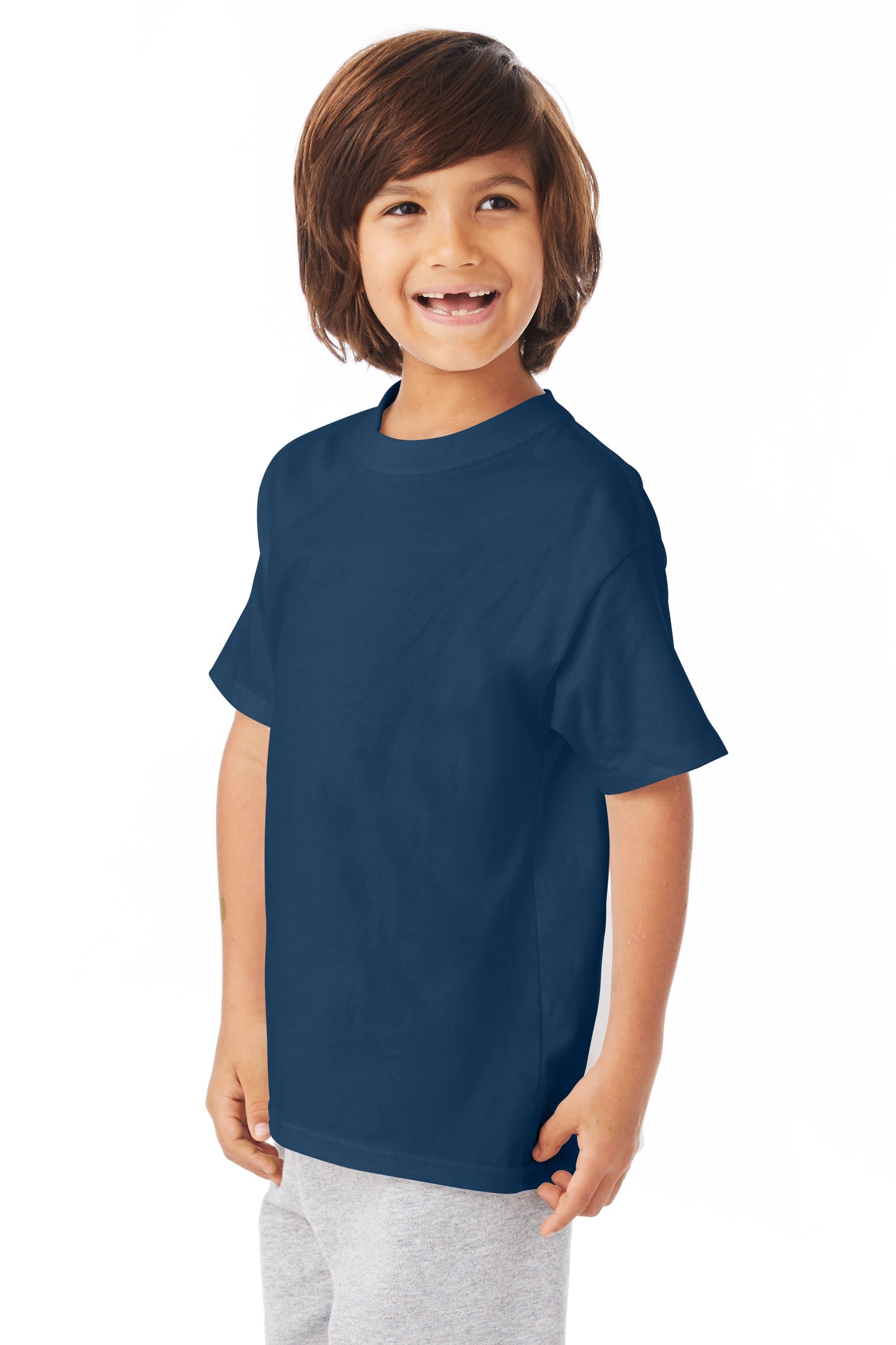 Youth Authentic Short Sleeve Tee - Navy