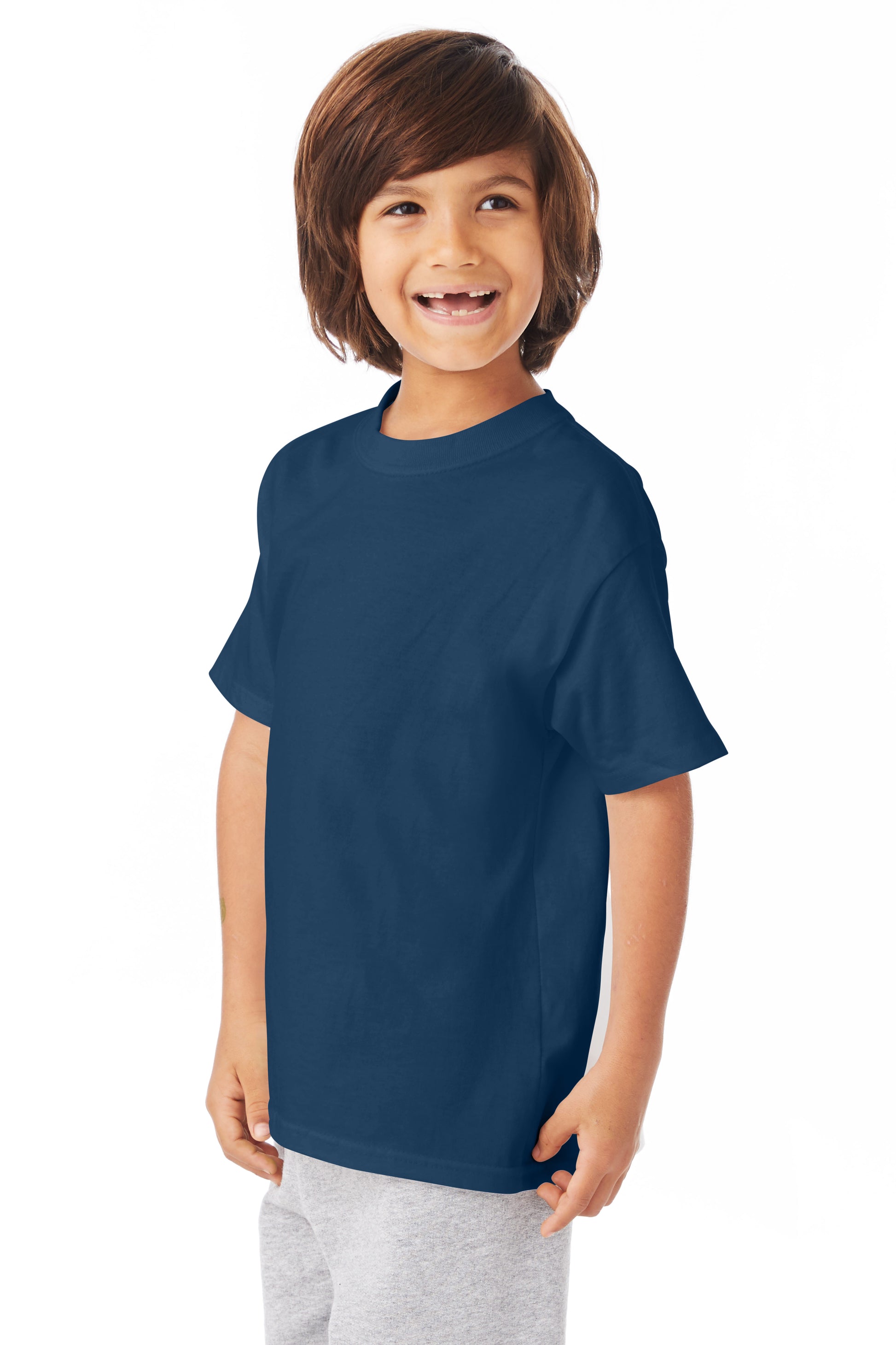Youth Authentic Short Sleeve Tee - Navy
