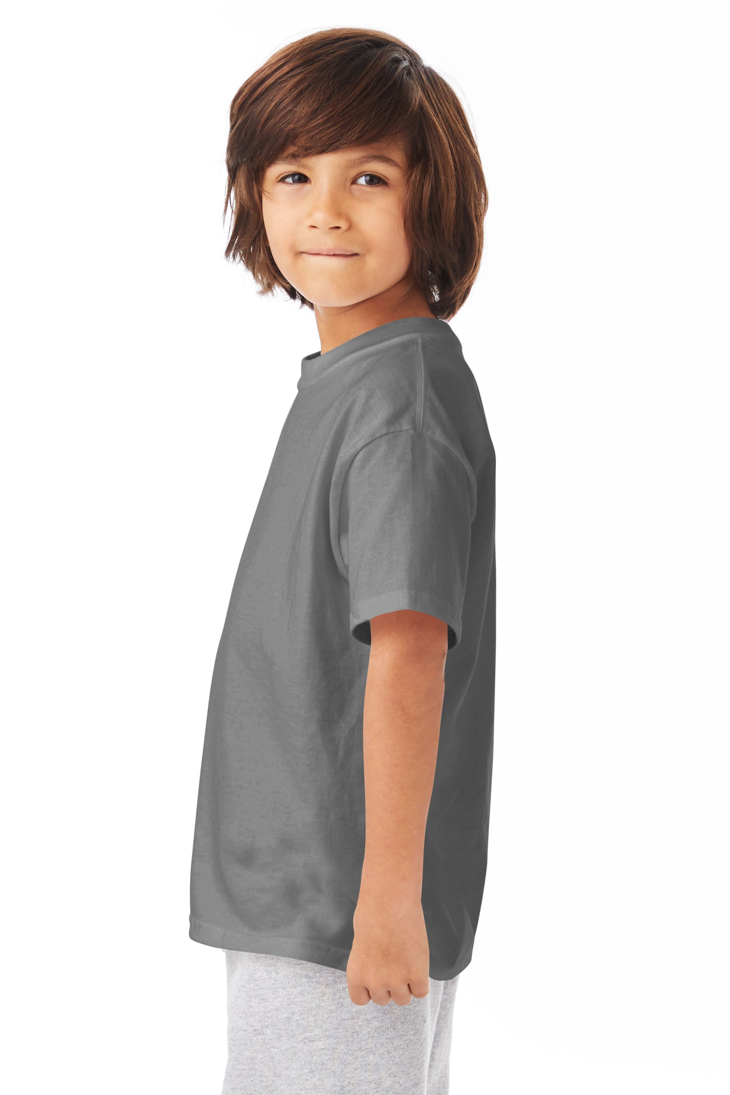 Youth Authentic Short Sleeve Tee - Smoke Gray