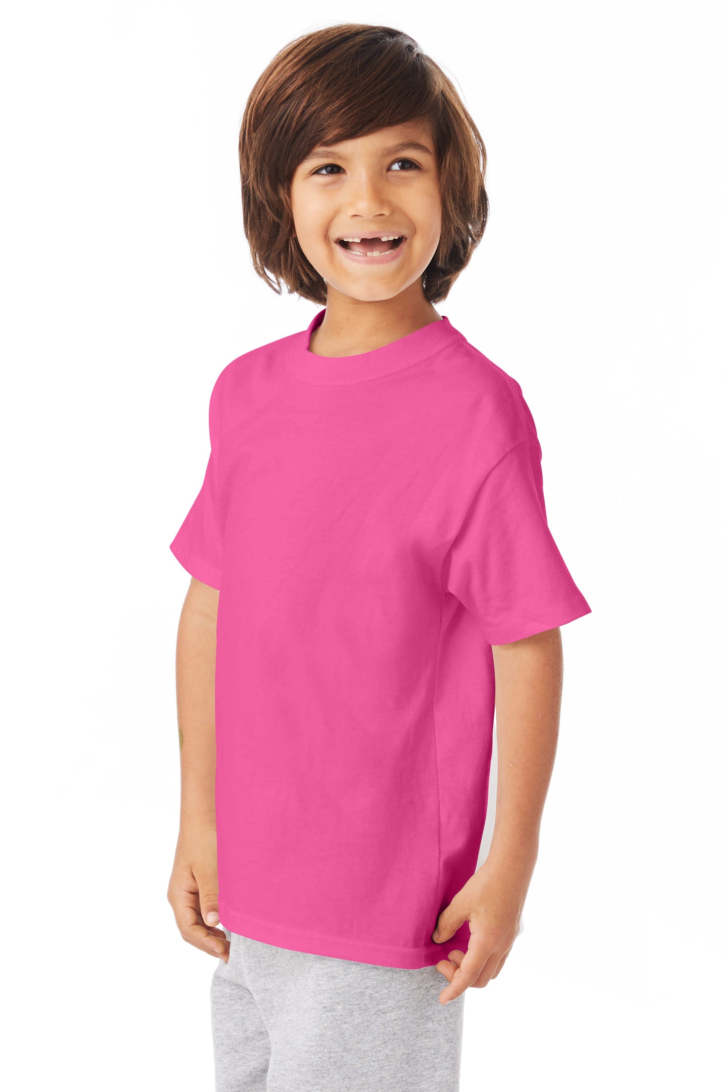 Youth Authentic Short Sleeve Tee - Wow Pink