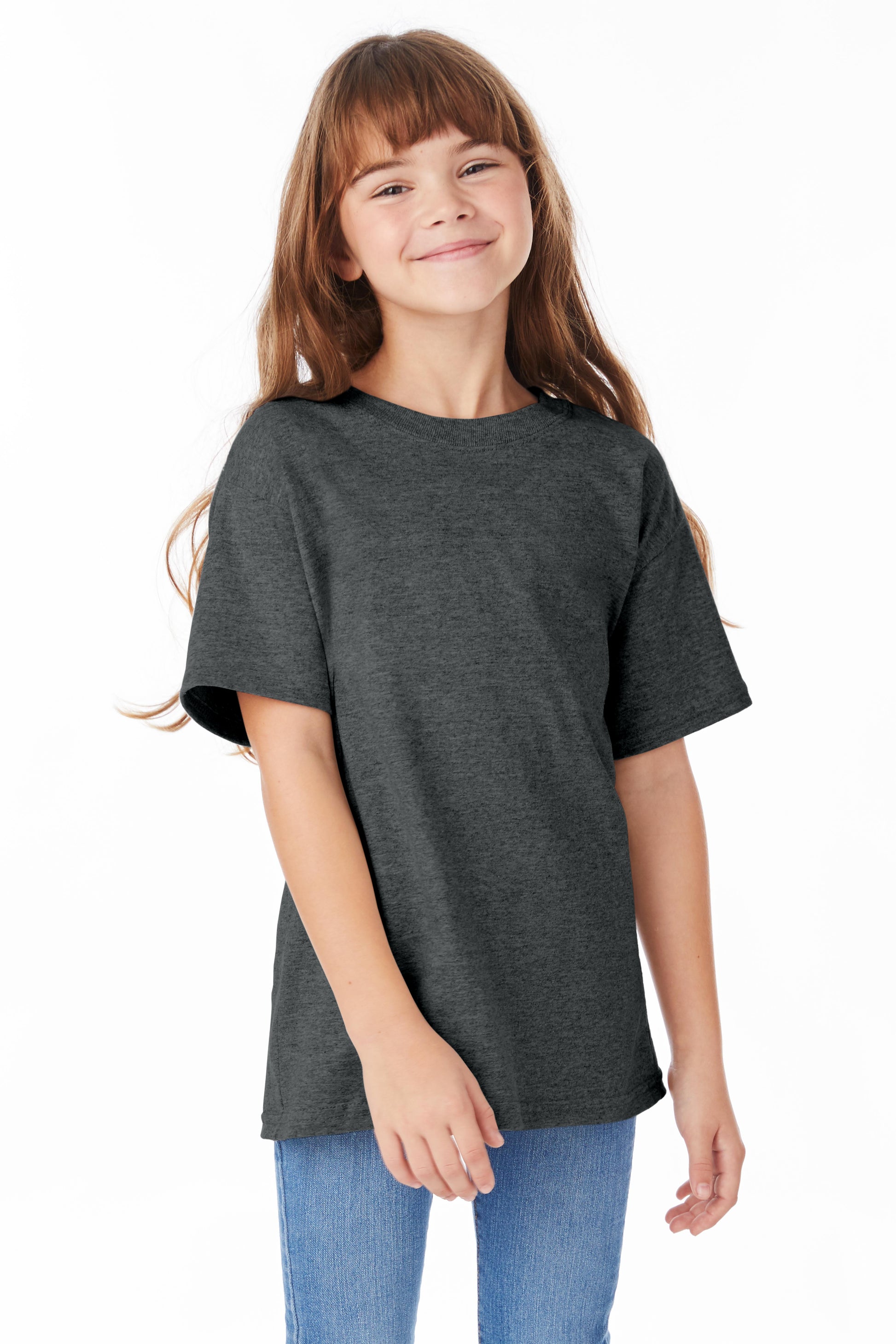 Youth Short Sleeve Essential-T - Charcoal Heather