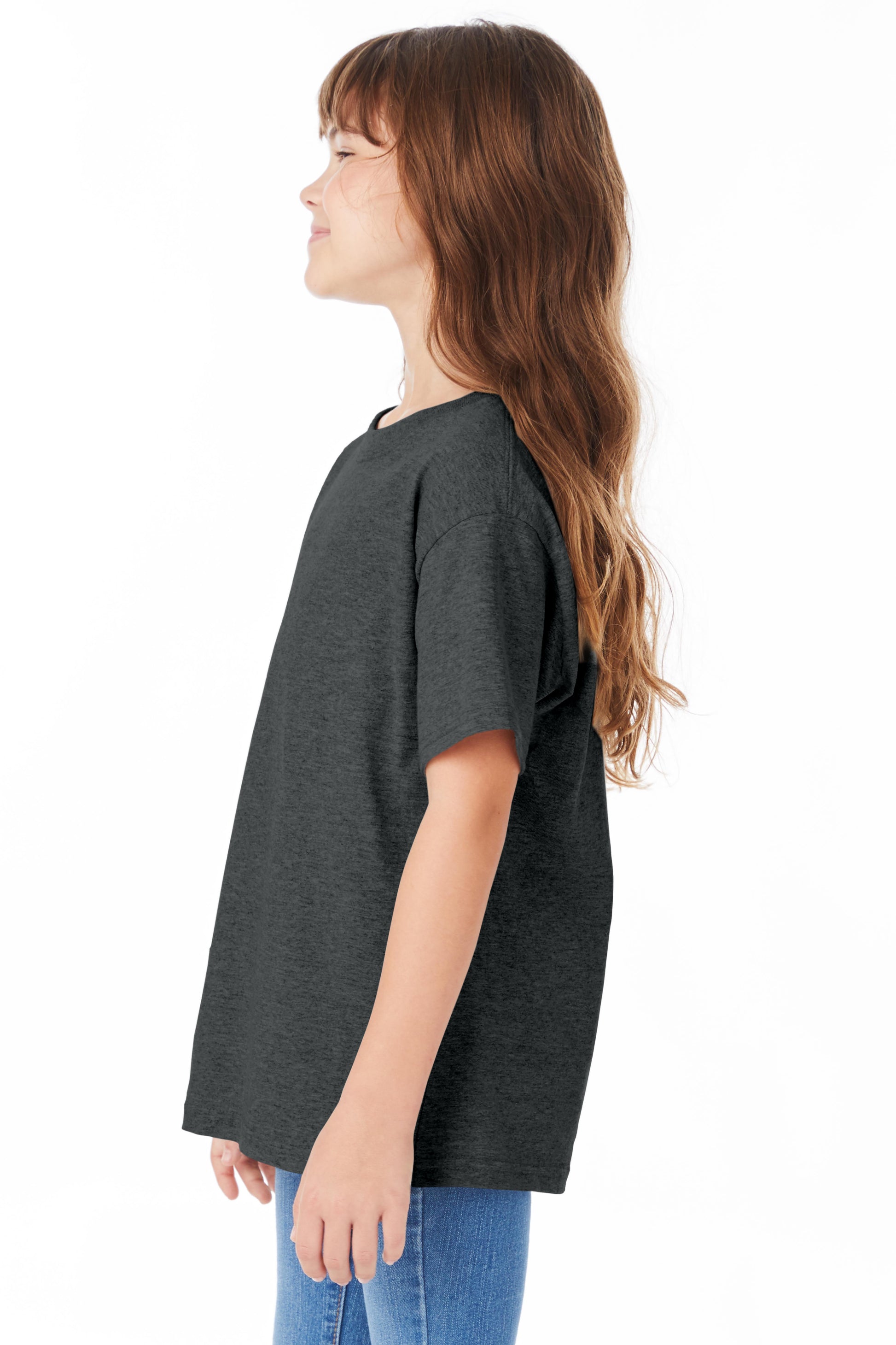 Youth Short Sleeve Essential-T - Charcoal Heather