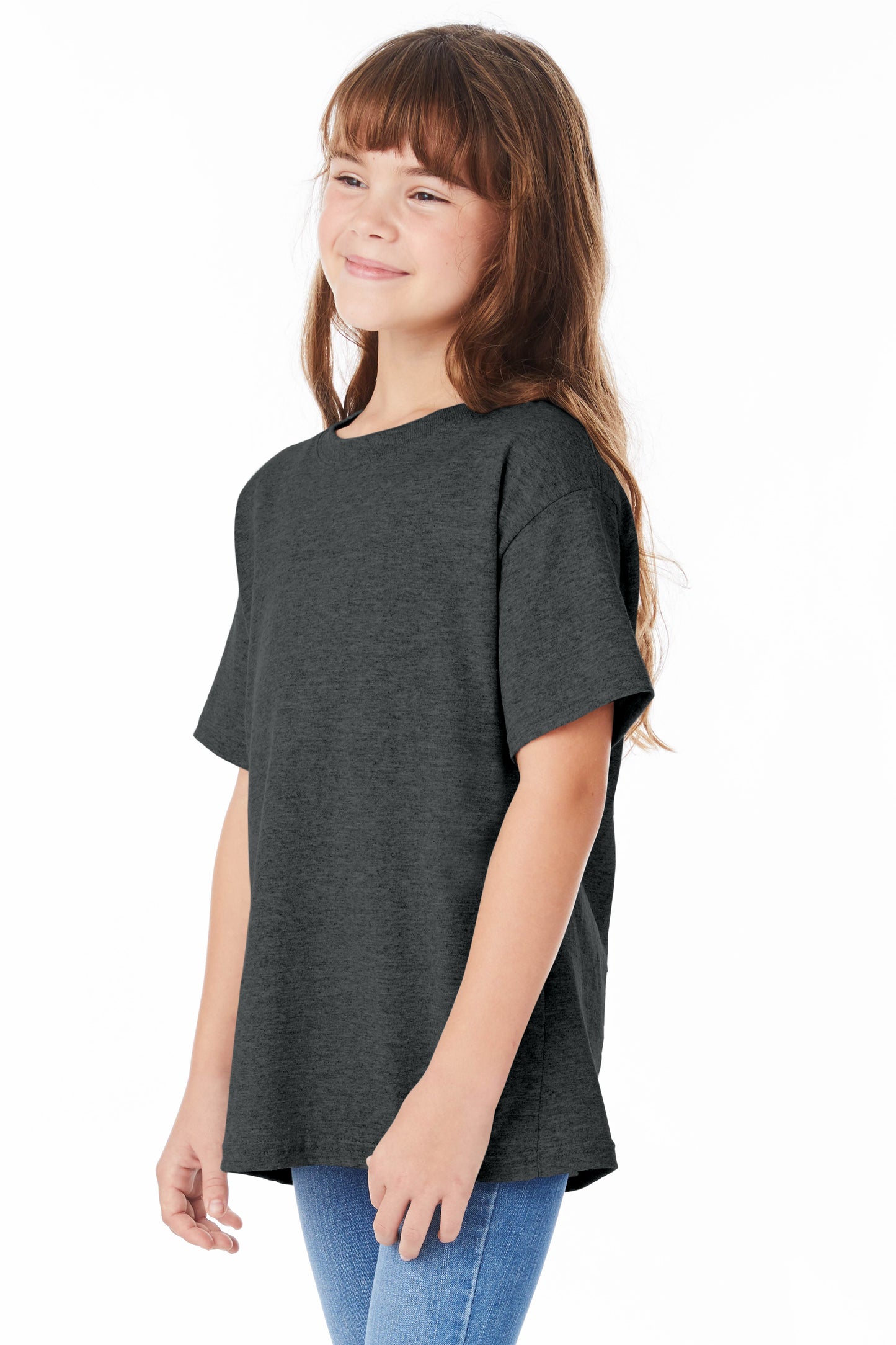 Youth Short Sleeve Essential-T - Charcoal Heather