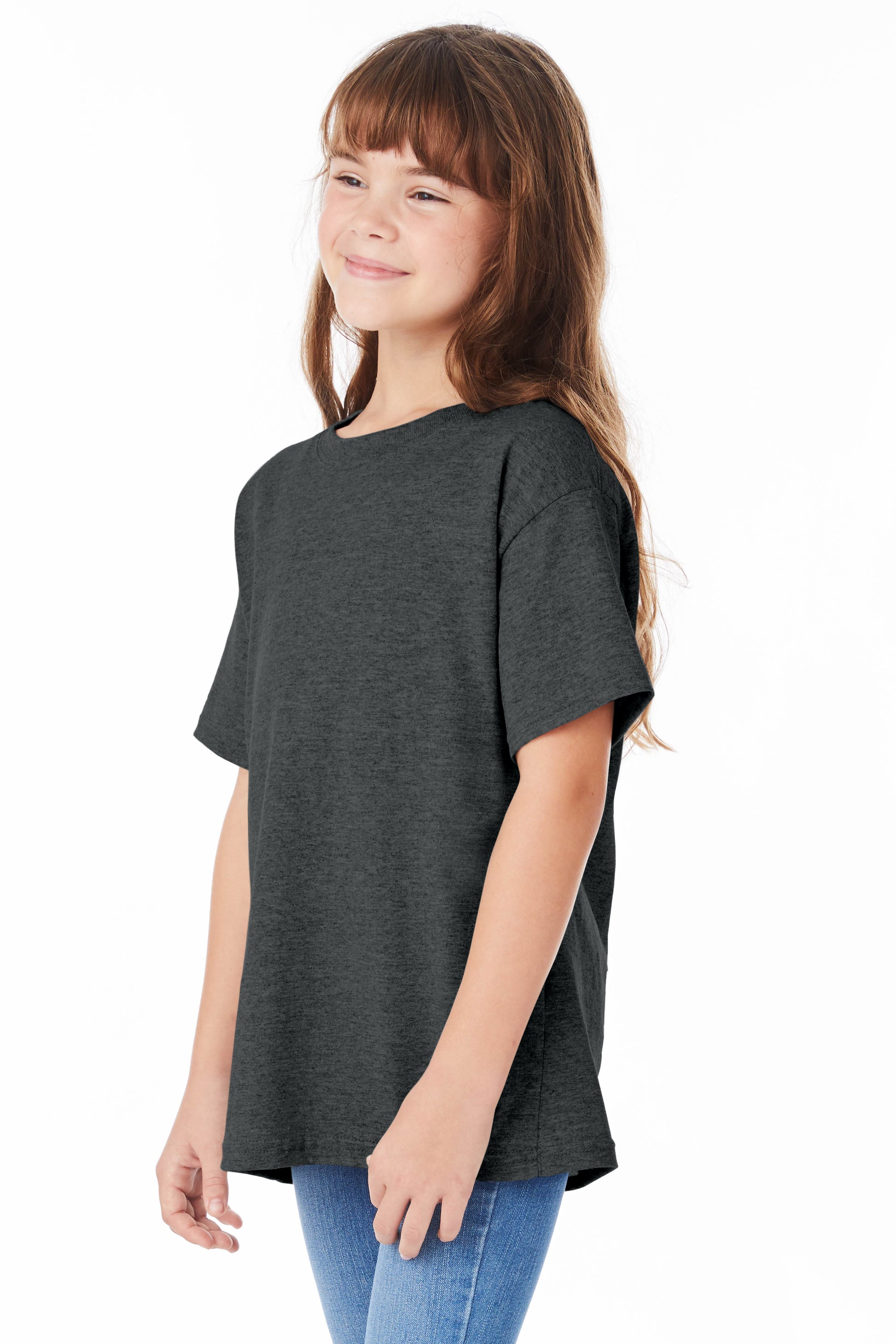 Youth Short Sleeve Essential-T - Charcoal Heather