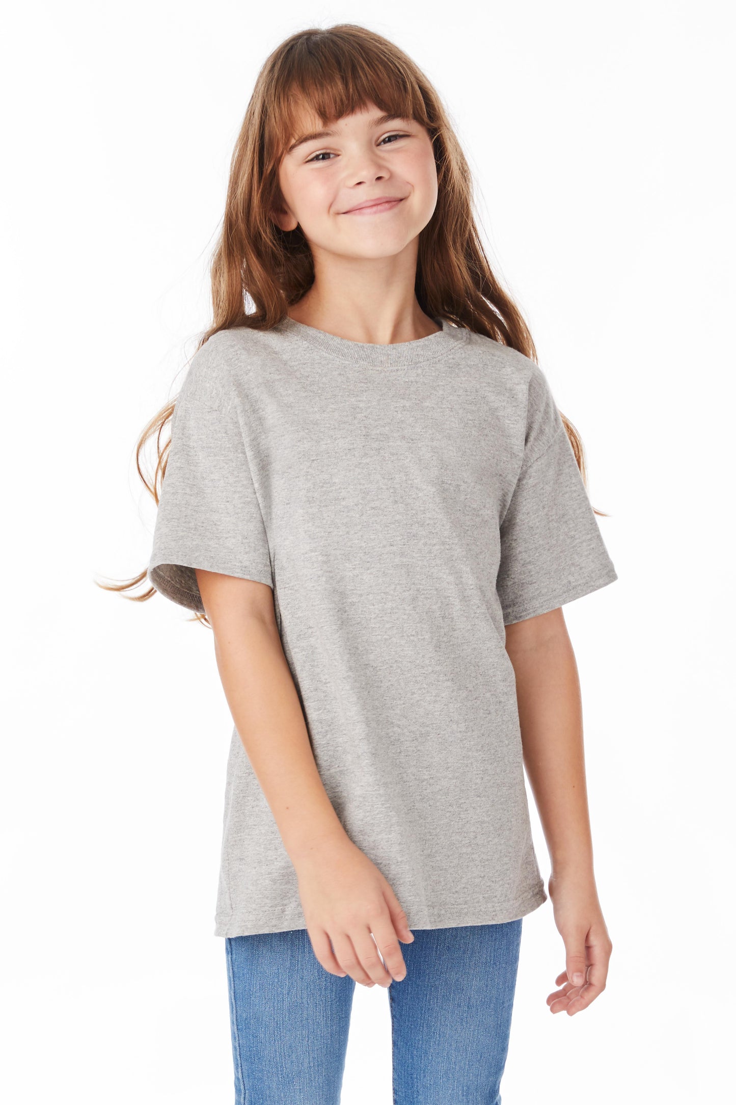 Youth Short Sleeve Essential-T - Light Steel