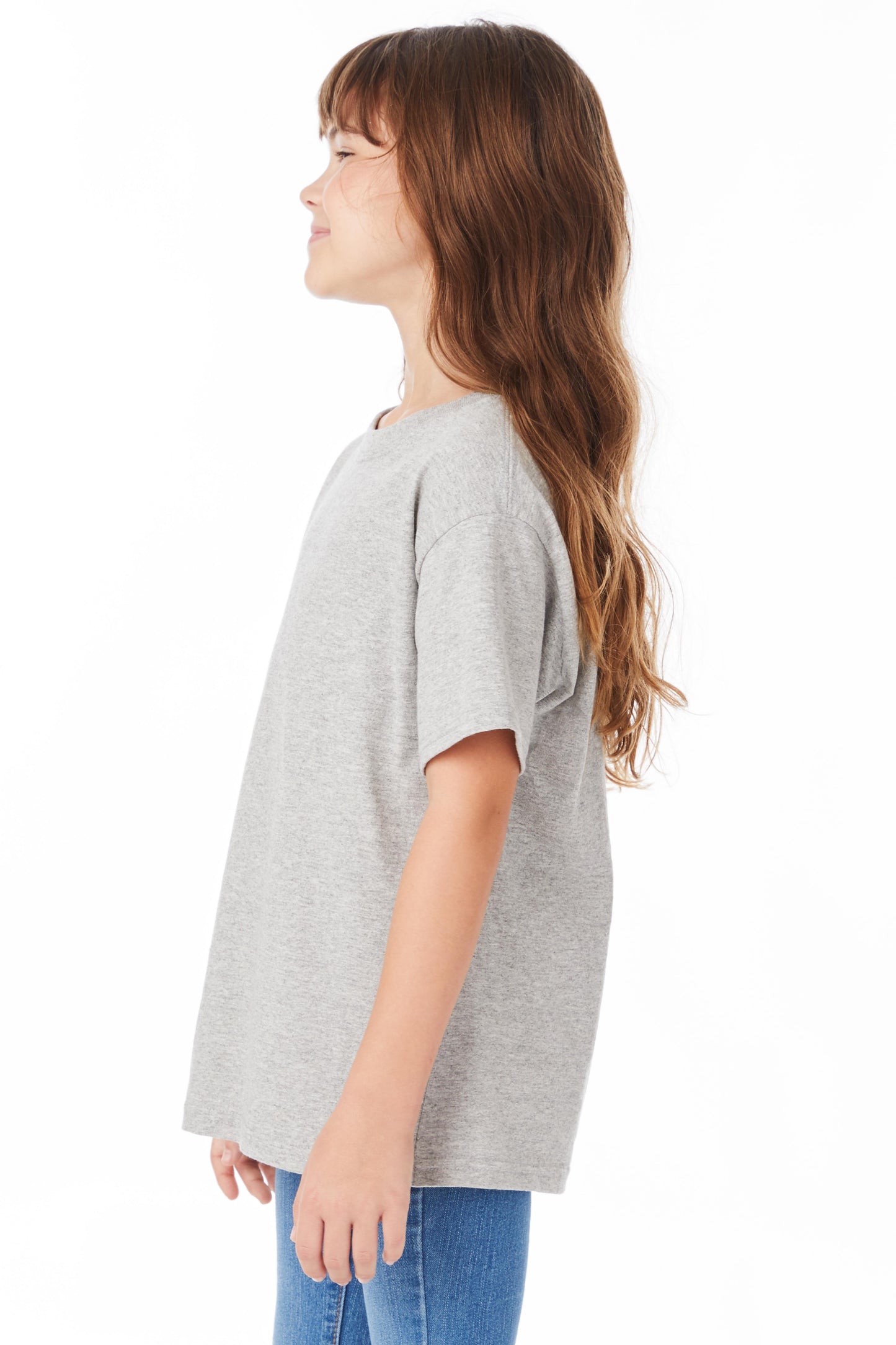 Youth Short Sleeve Essential-T - Light Steel