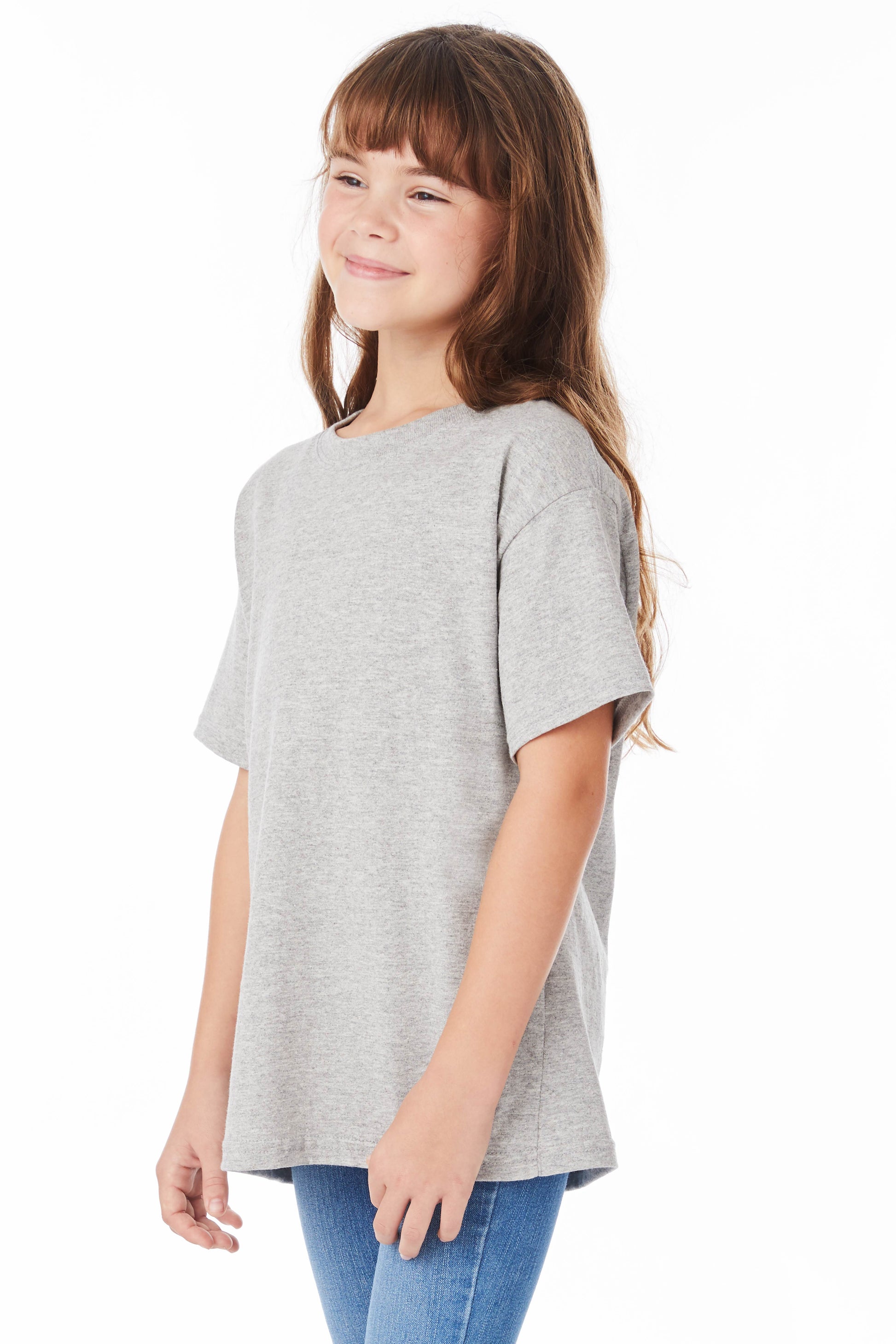 Youth Short Sleeve Essential-T - Light Steel