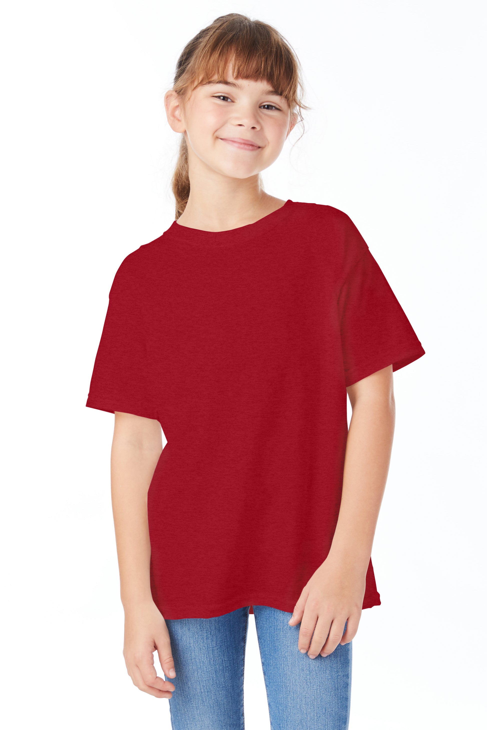 Youth Short Sleeve Essential-T - Red Pepper Heather