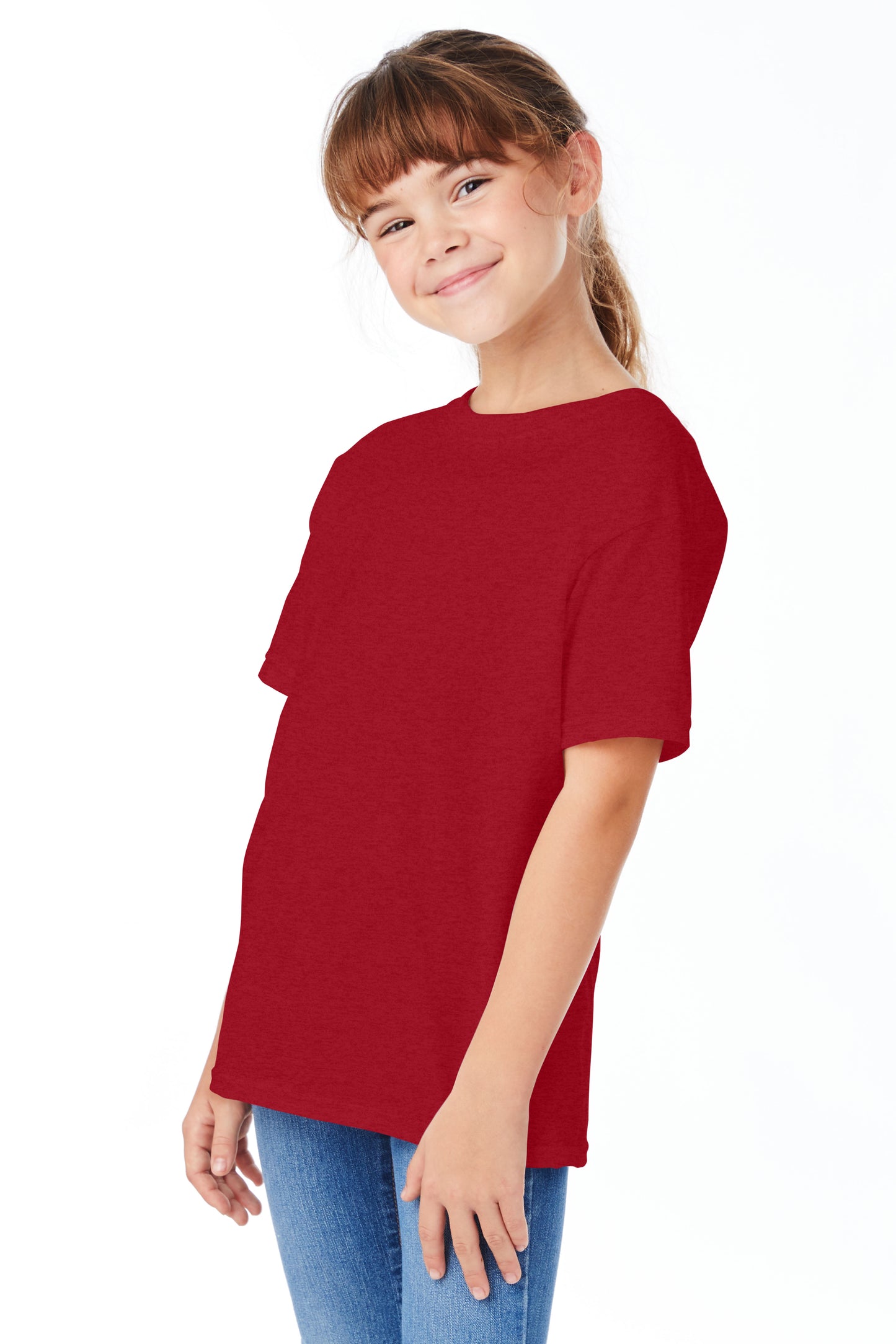 Youth Short Sleeve Essential-T - Red Pepper Heather