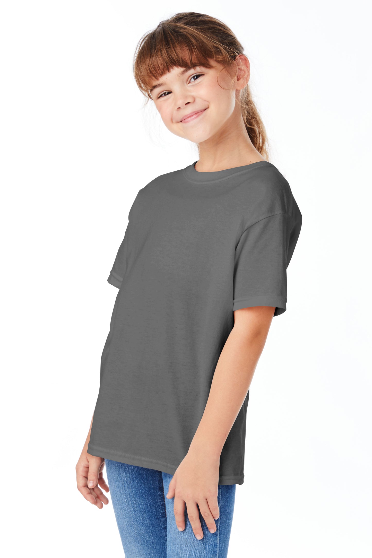Youth Short Sleeve Essential-T - Smoke Gray