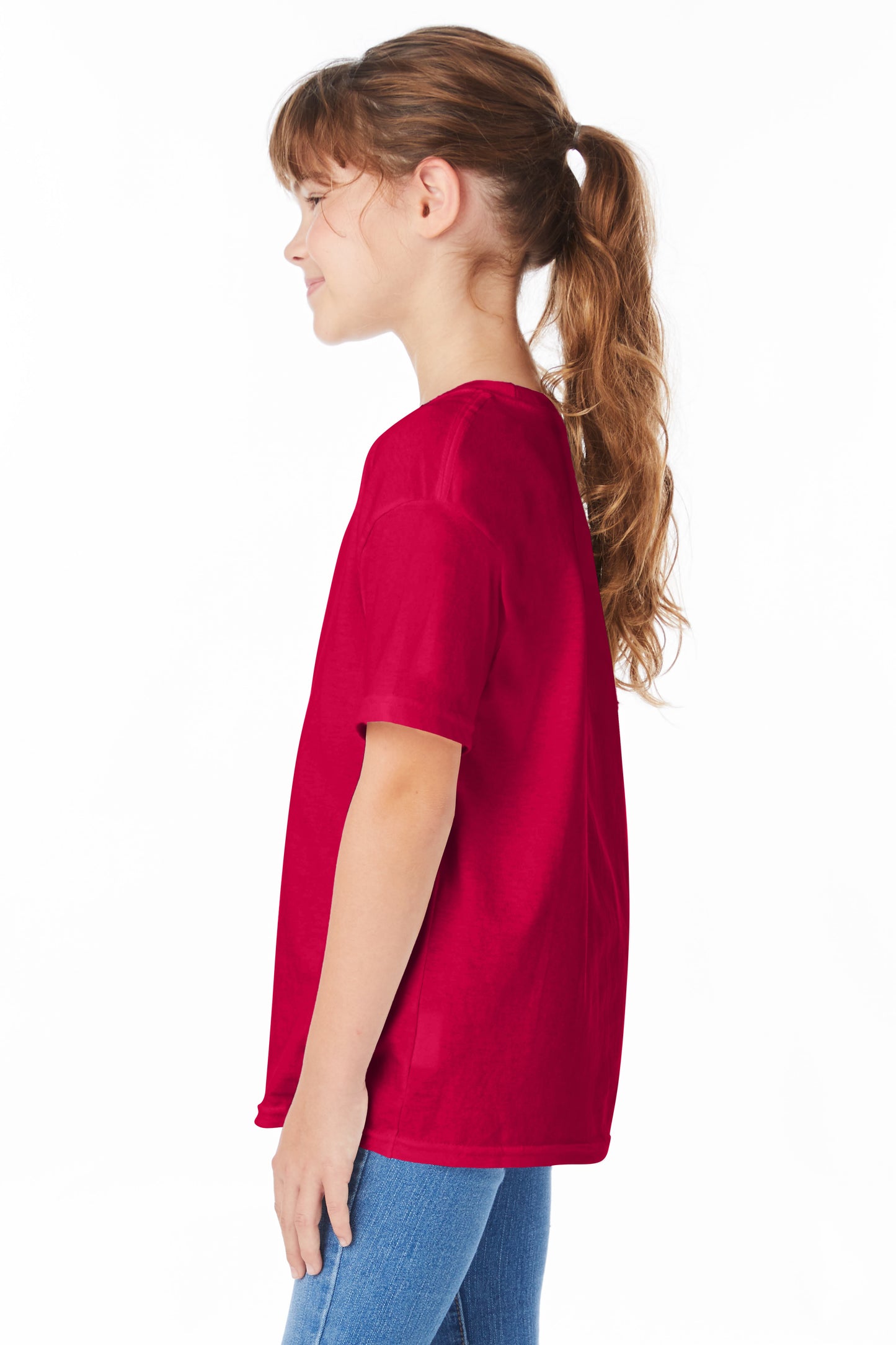 Youth Short Sleeve Essential-T - Athletic Crimson