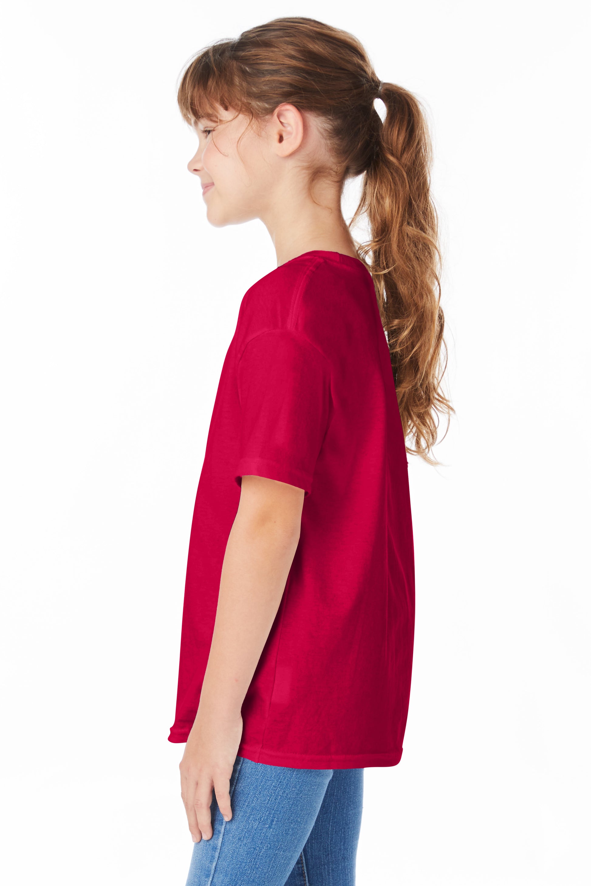 Youth Short Sleeve Essential-T - Athletic Crimson