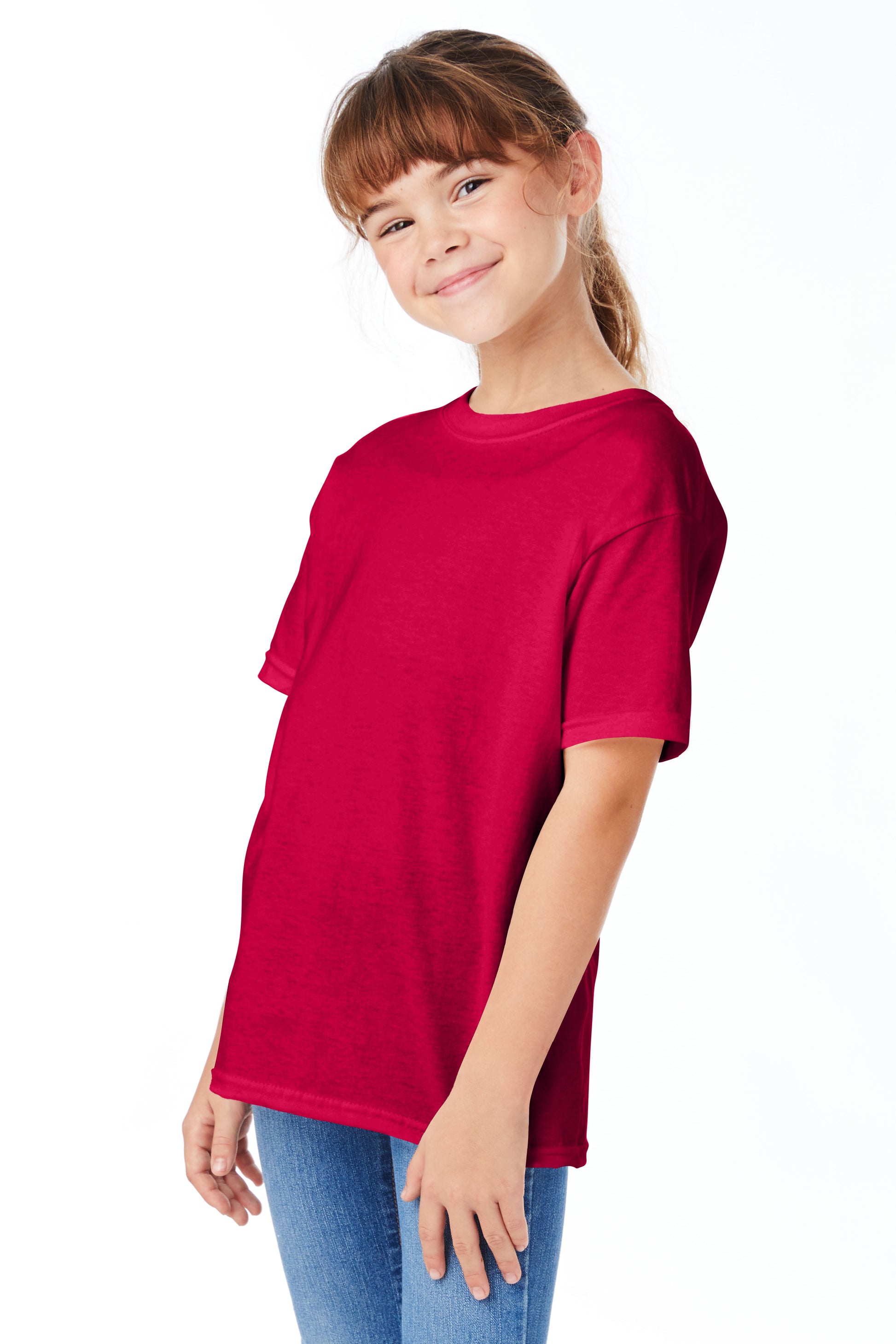 Youth Short Sleeve Essential-T - Athletic Crimson
