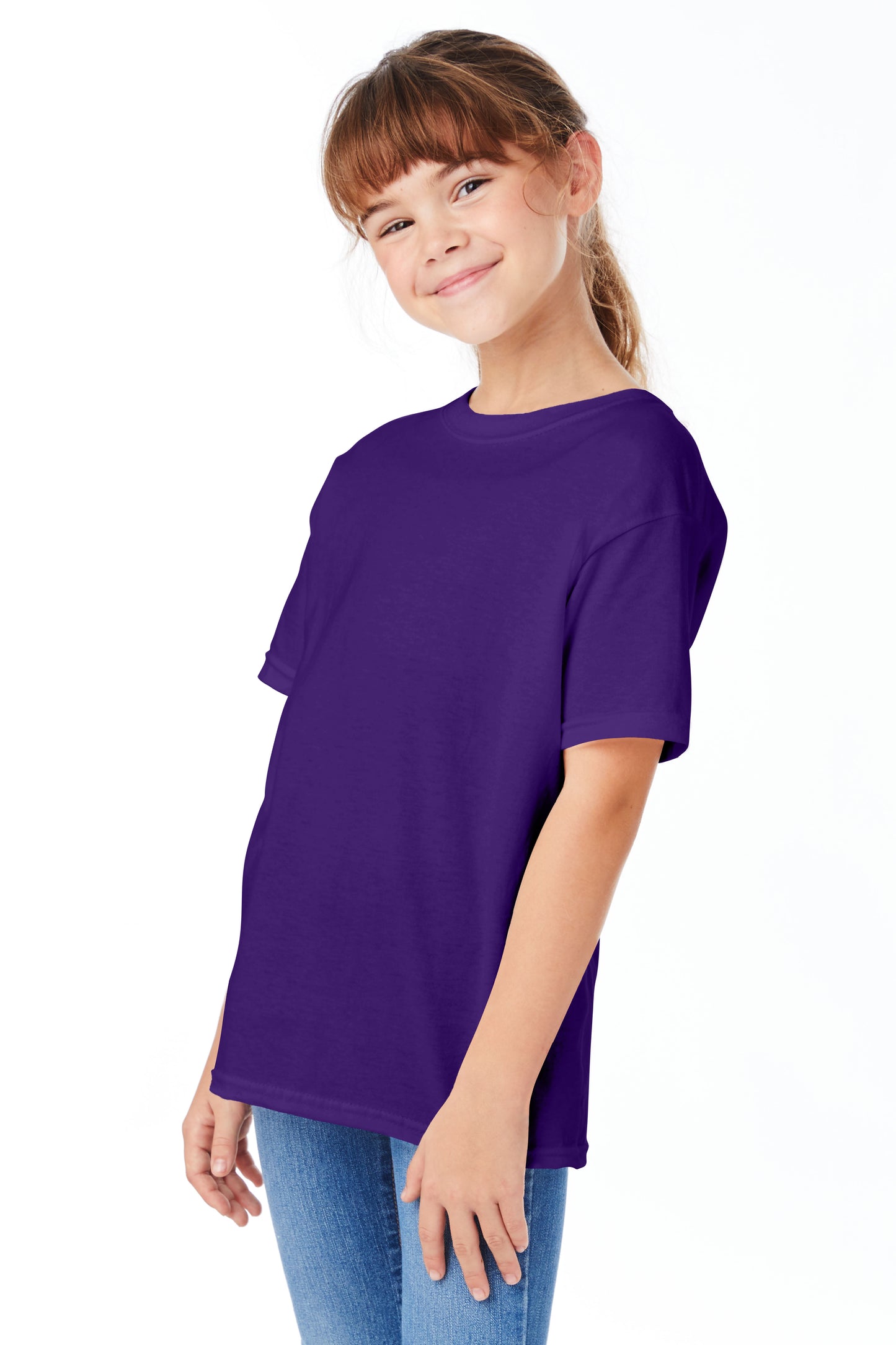 Youth Short Sleeve Essential-T - Athletic Purple