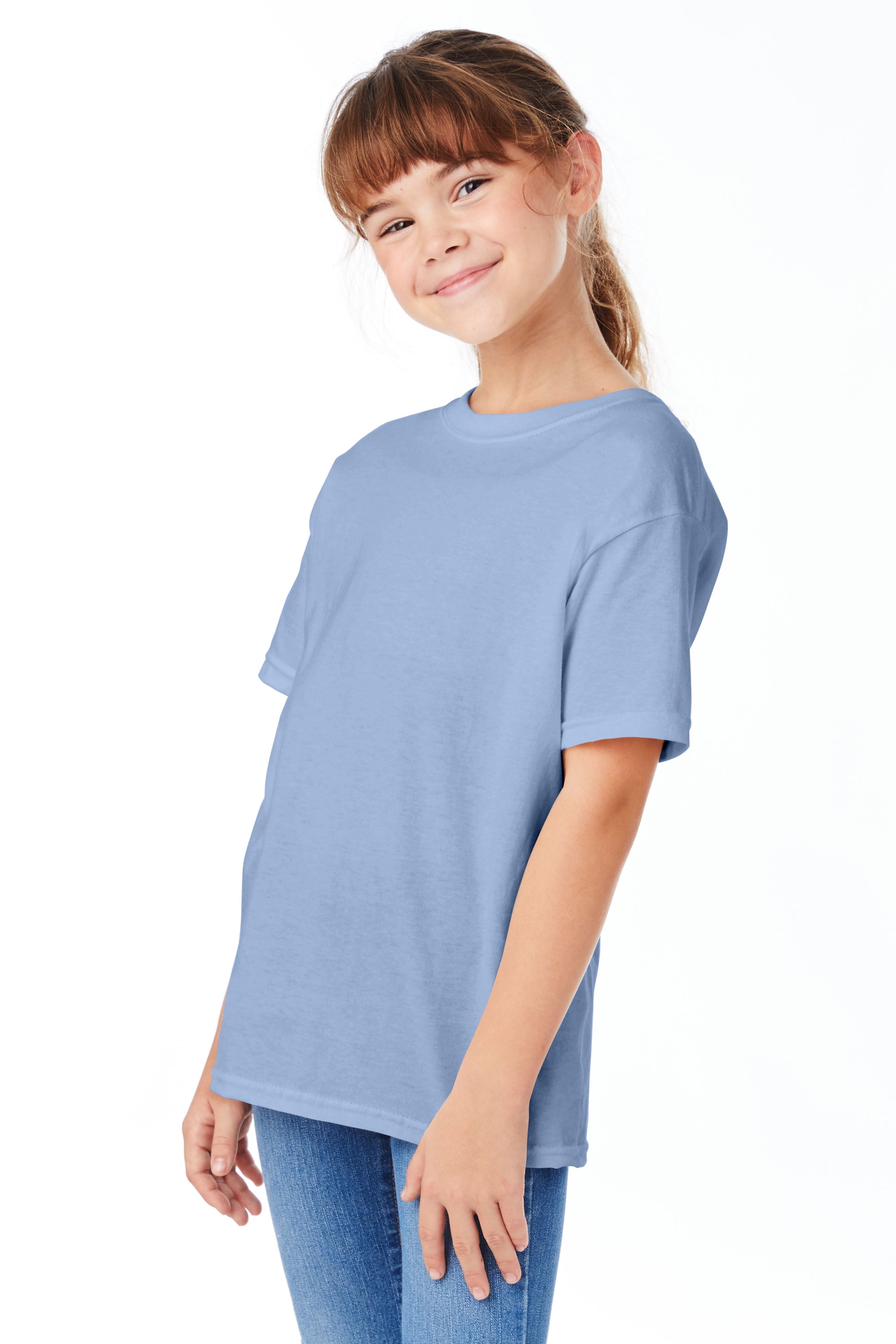 Youth Short Sleeve Essential-T - Light Blue