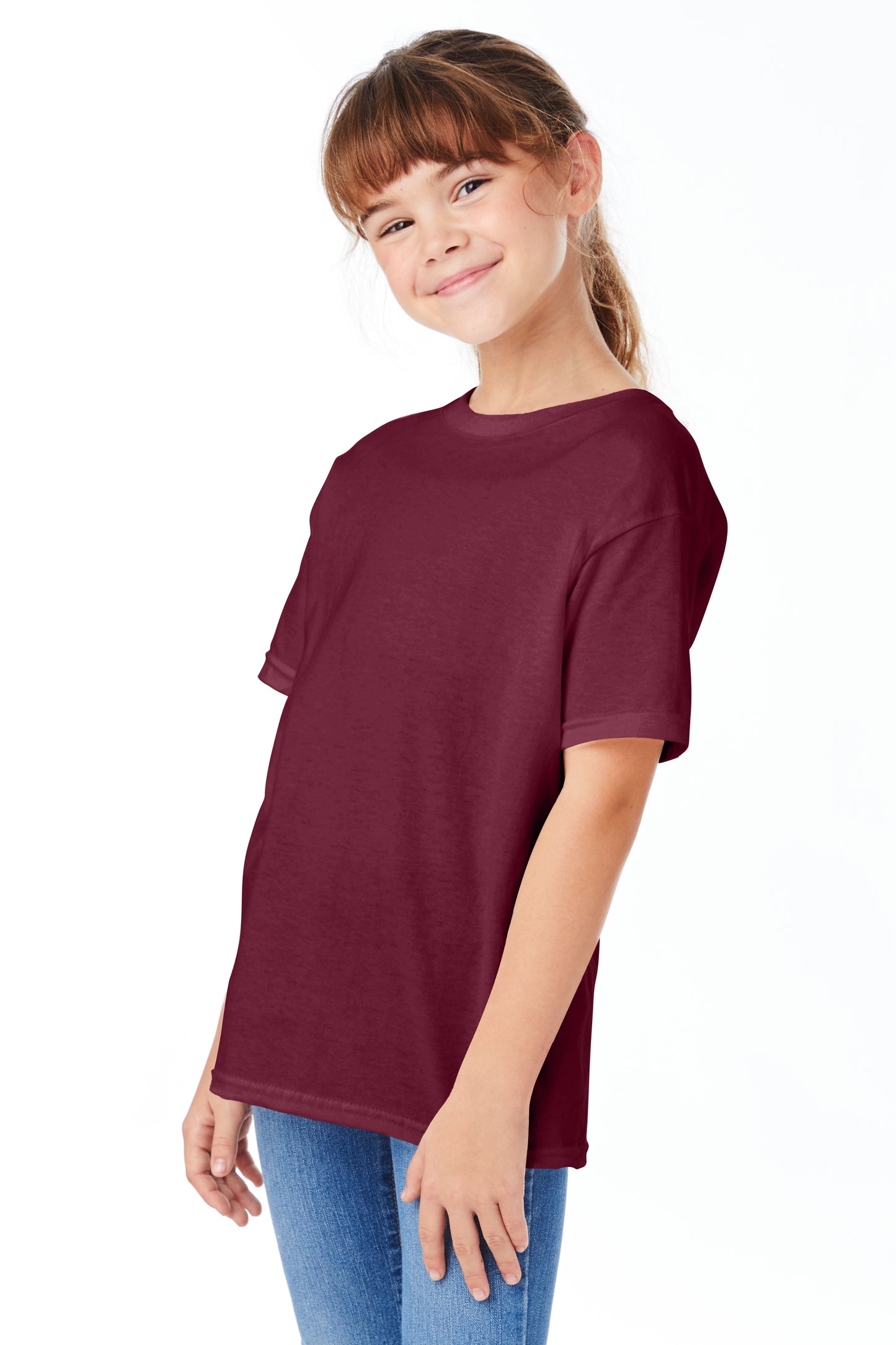 Youth Short Sleeve Essential-T - Maroon
