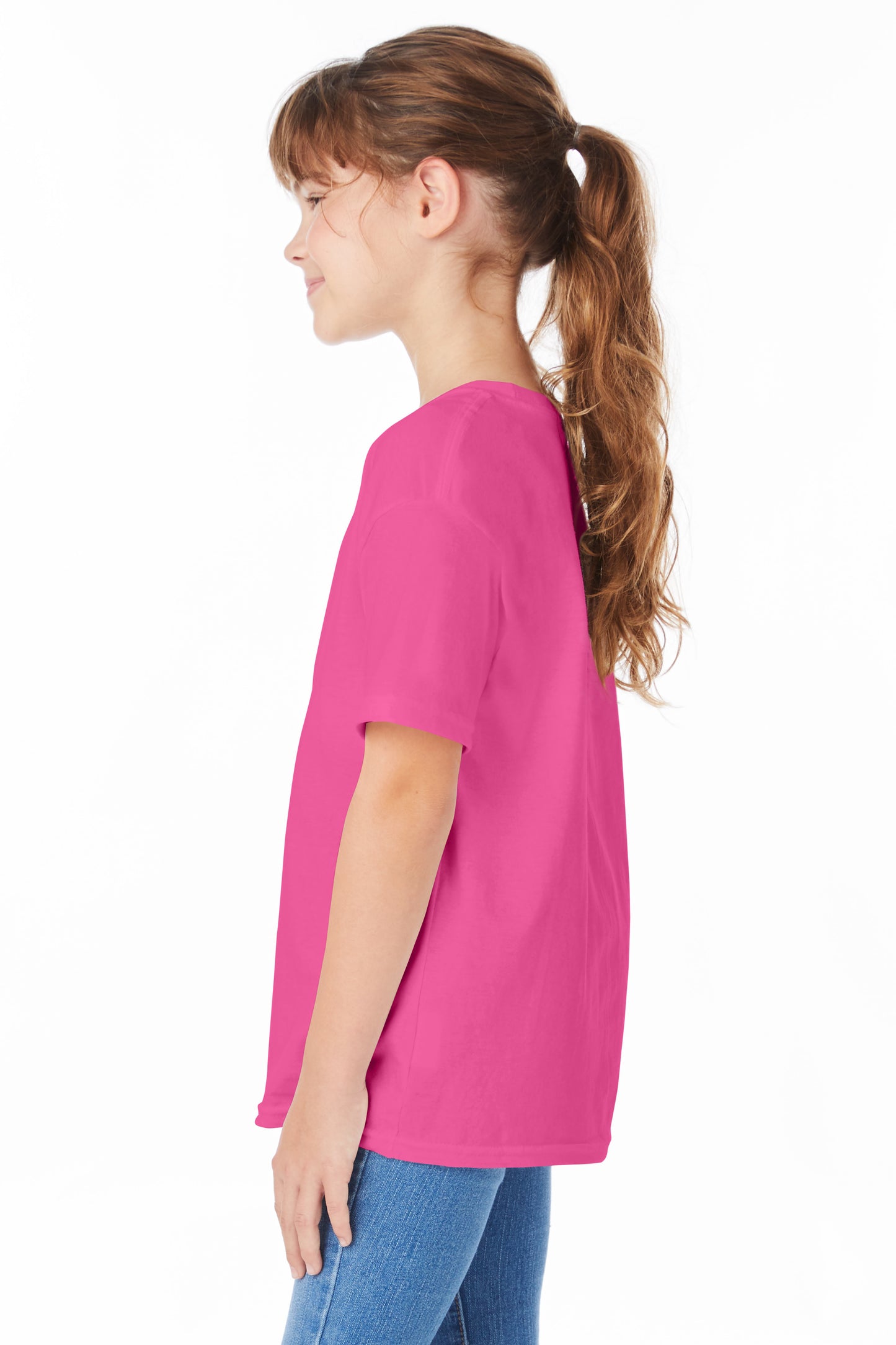 Youth Short Sleeve Essential-T - Wow Pink
