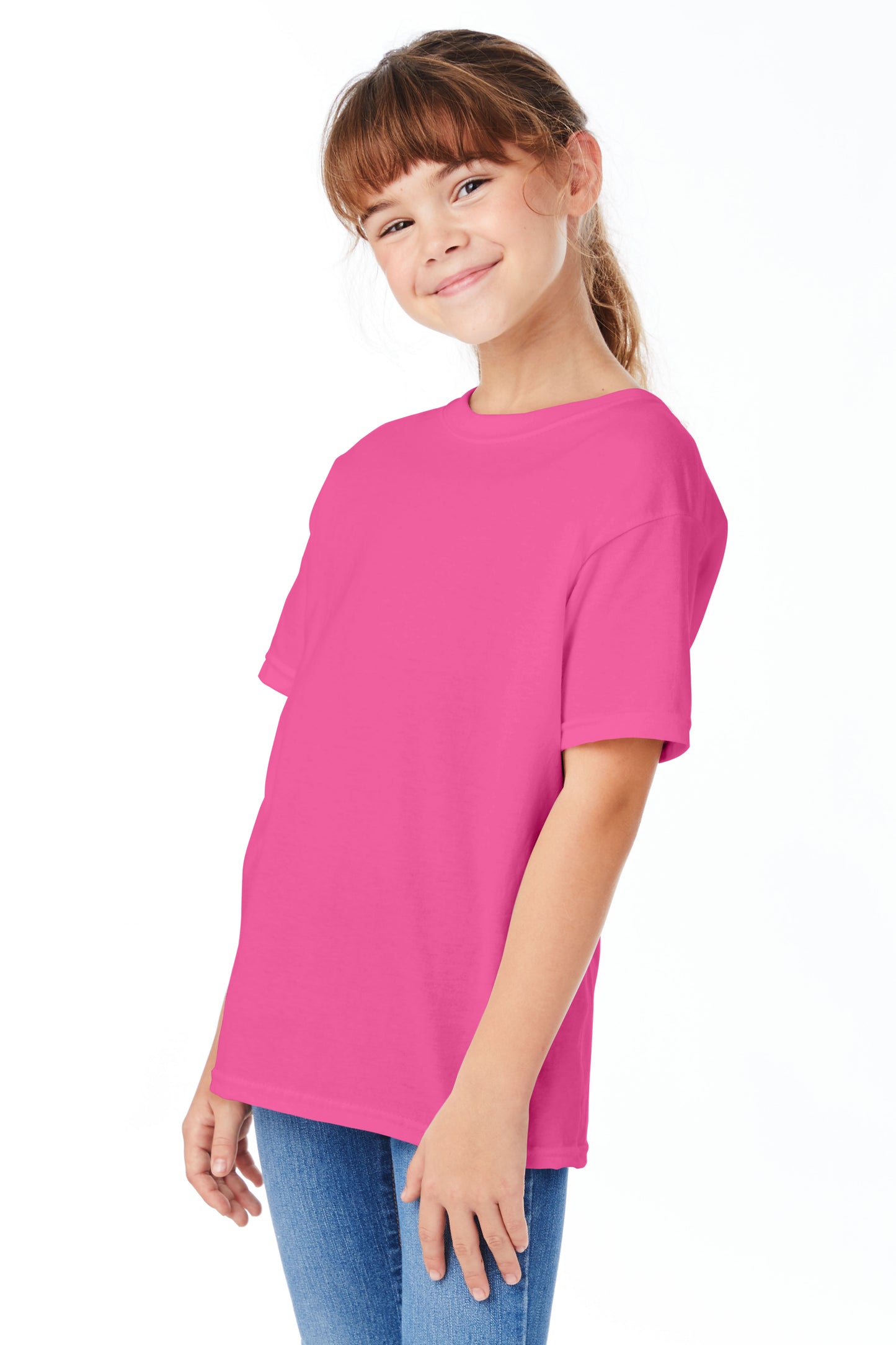 Youth Short Sleeve Essential-T - Wow Pink