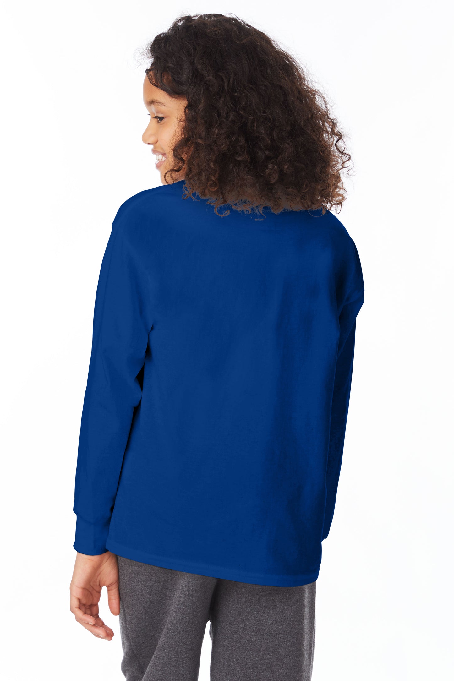 Youth Authentic Long Sleeve Tee - Deep Royal