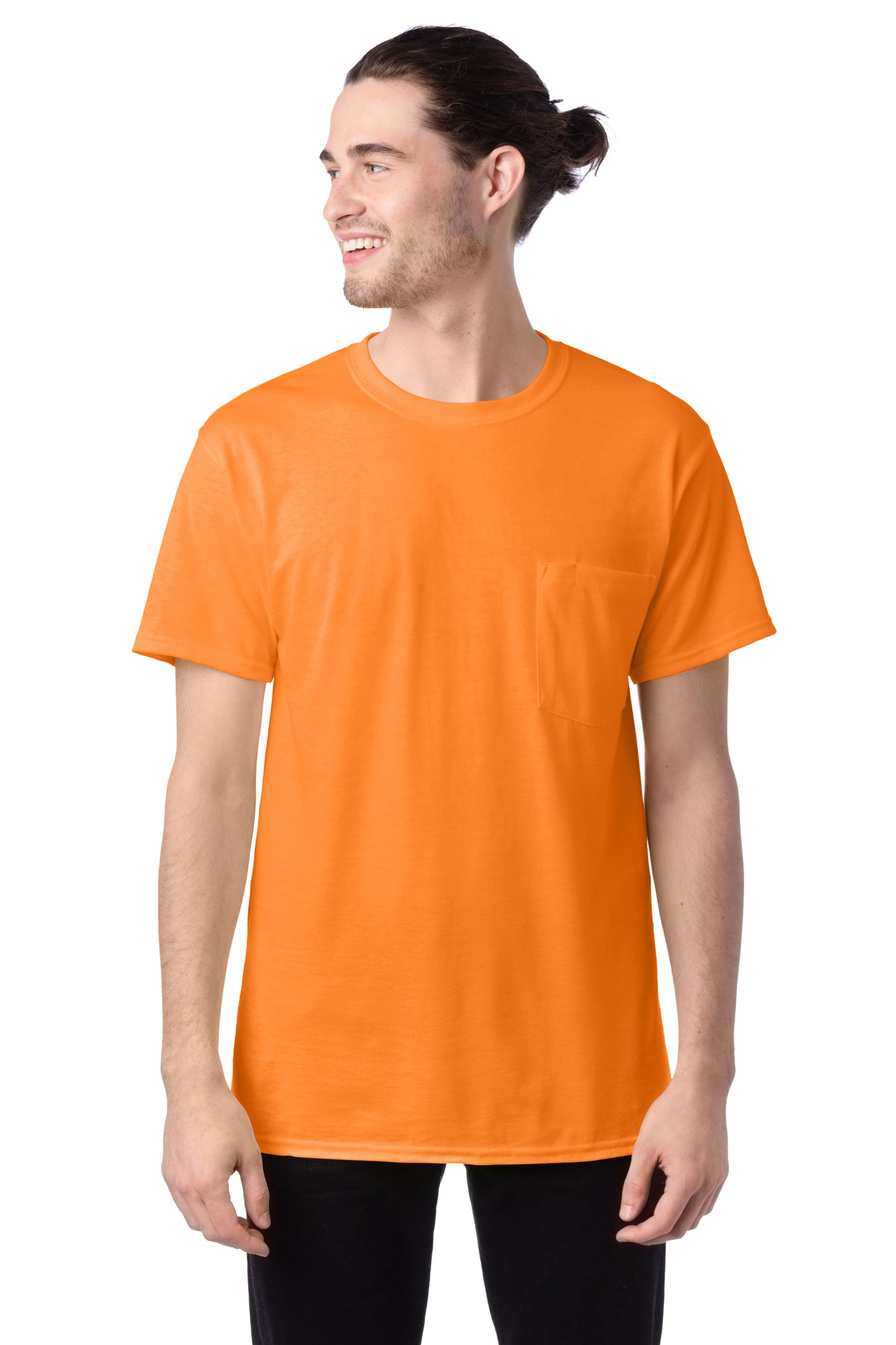 Workwear Short Sleeve Pocket Tee - Safety Orange