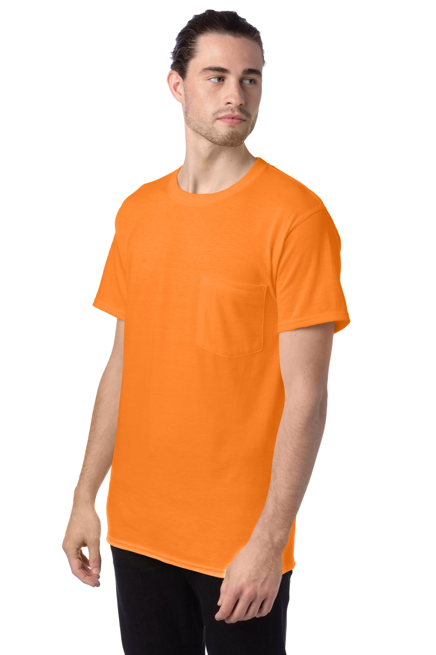 Workwear Short Sleeve Pocket Tee - Safety Orange