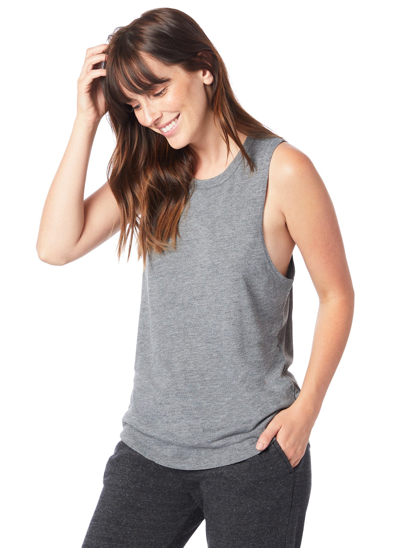 Women's Slinky-Jersey Muscle Tank - Ash Heather