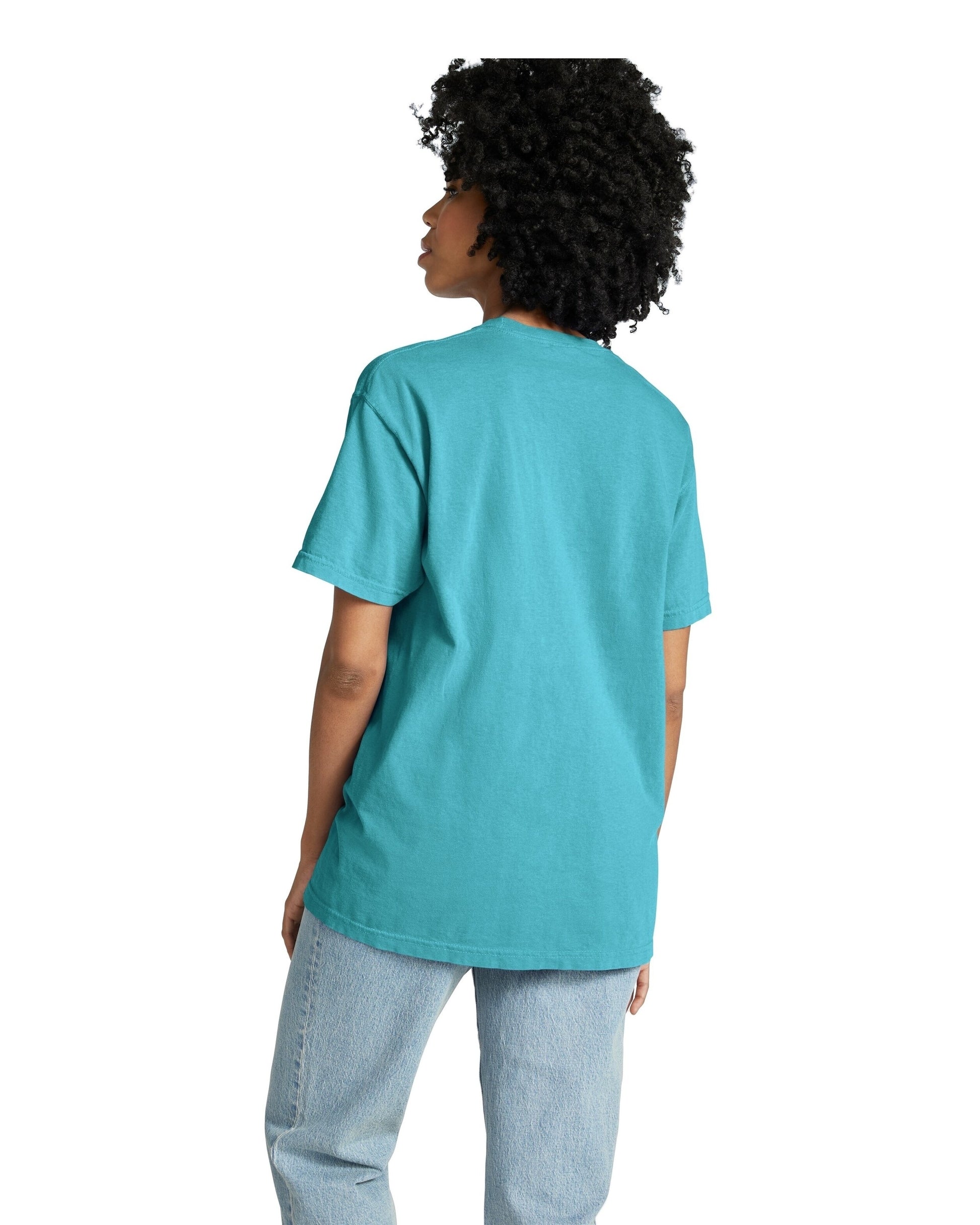 Unisex Heavyweight RS Pocket T-Shirt - Sapphire