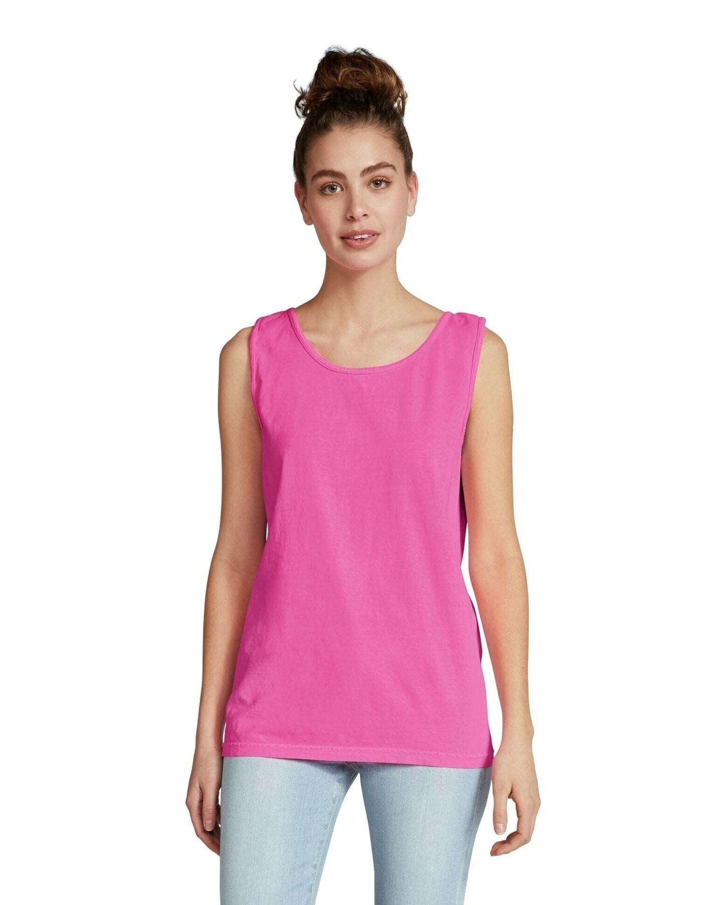 Unisex Heavyweight RS Tank - Neon Pink