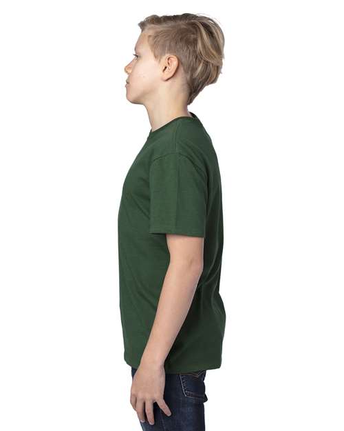 Threadfast Apparel 600A Forest Green — on model side
